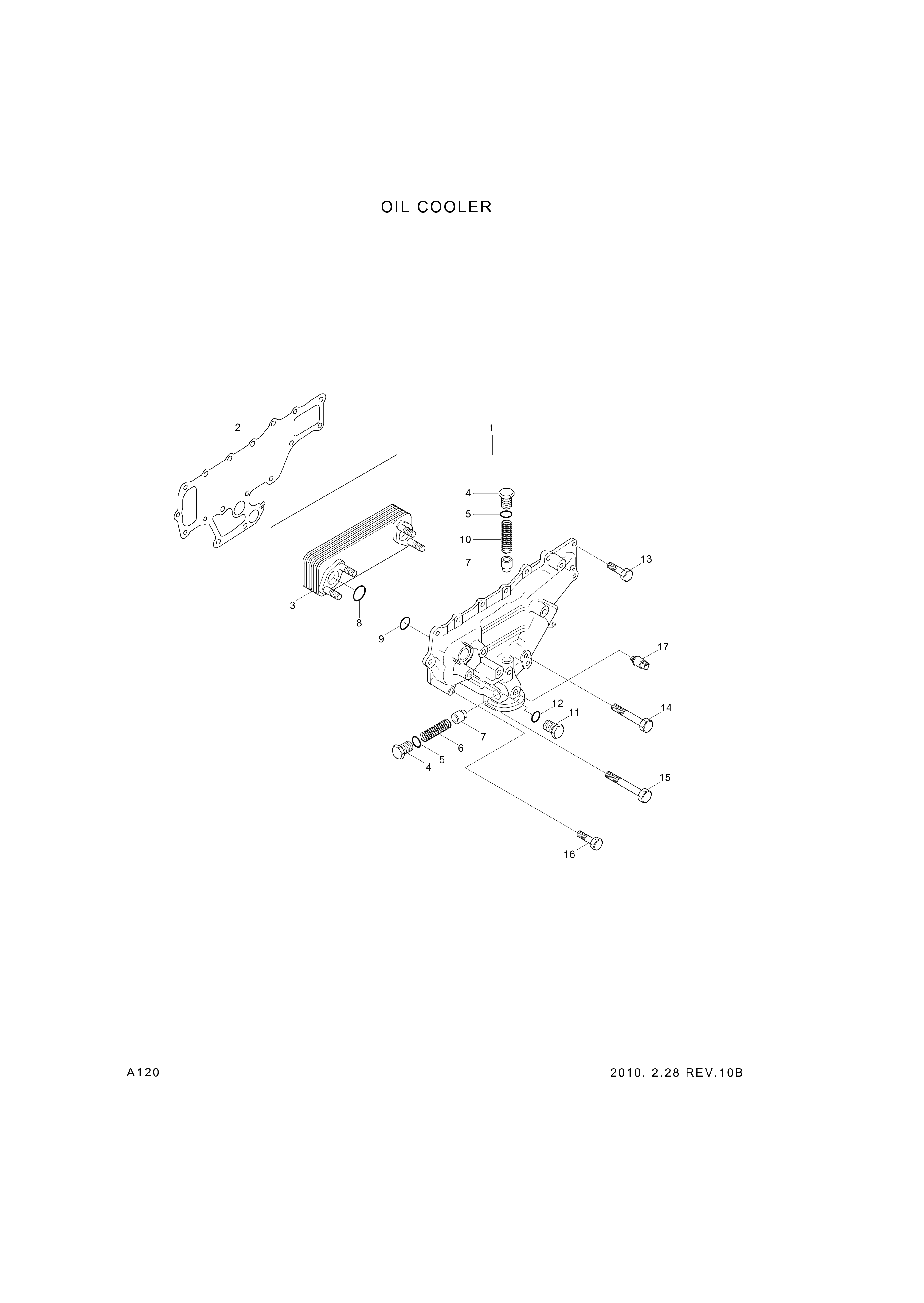 drawing for Hyundai Construction Equipment 94750-45500 - Switch-Oil Pressure (figure 1)