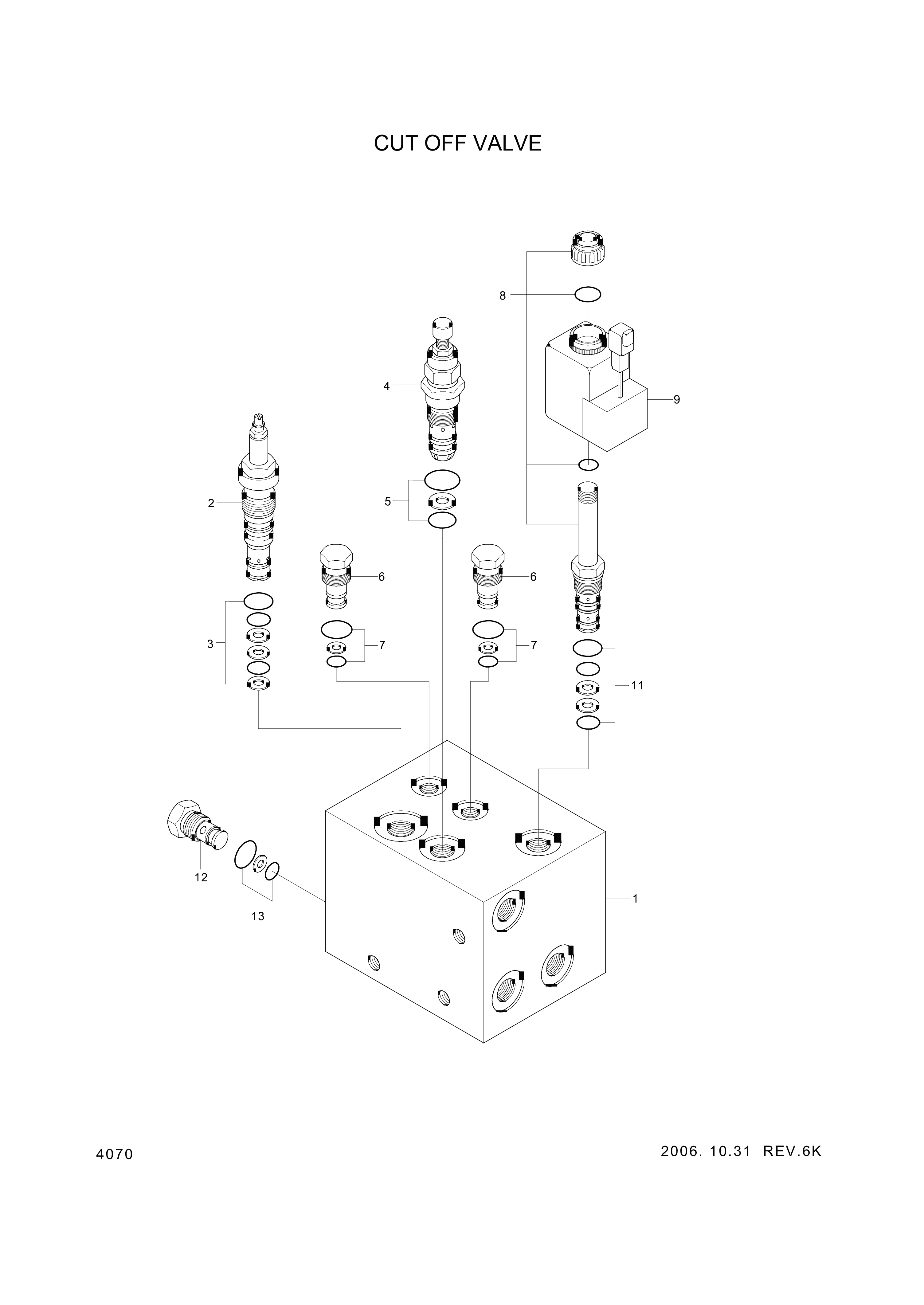 drawing for Hyundai Construction Equipment XKAL-00012 - VALVE ASSY-RELIEF (figure 2)