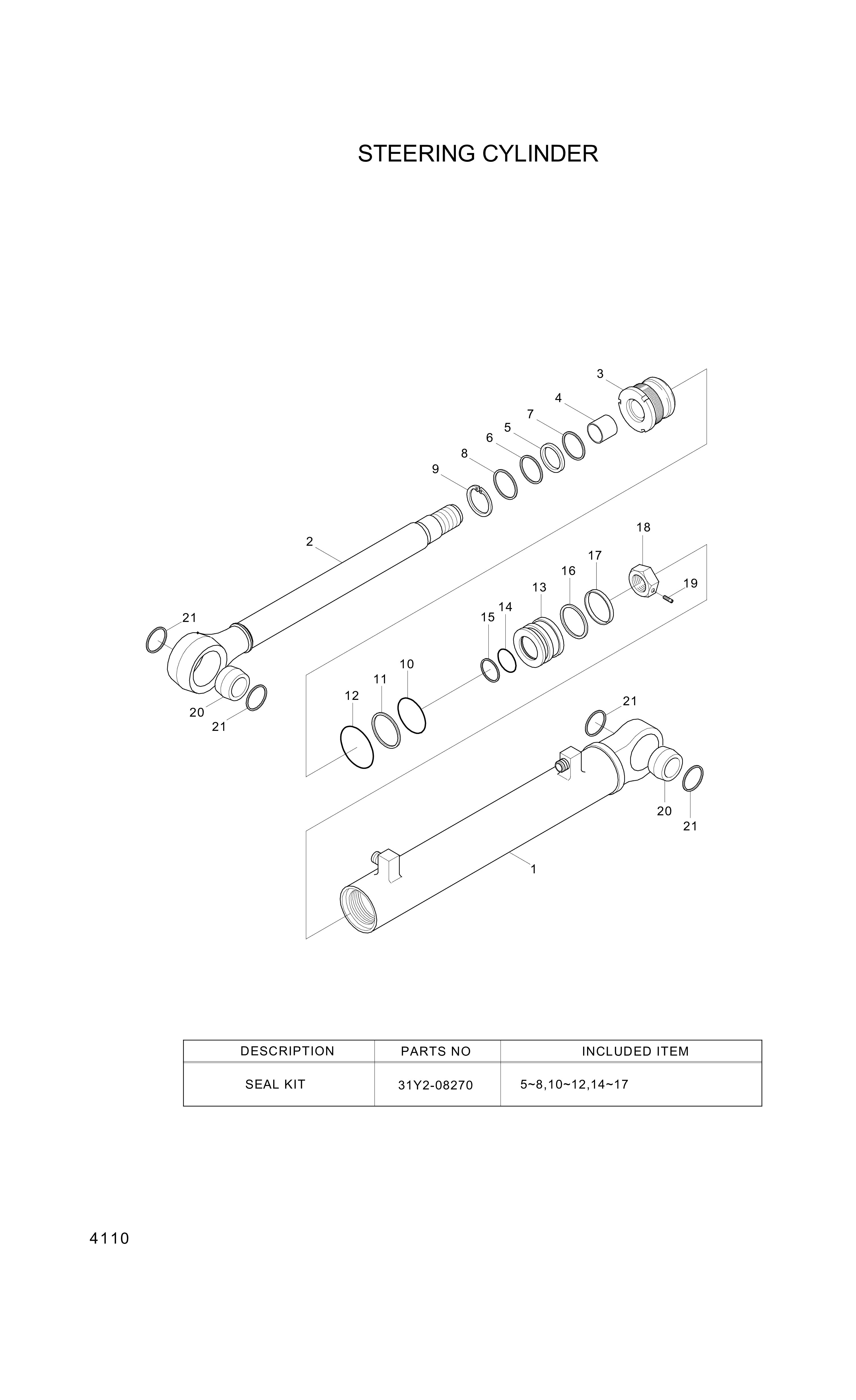 drawing for Hyundai Construction Equipment XKCC-00625 - RING-BUFFER (figure 5)