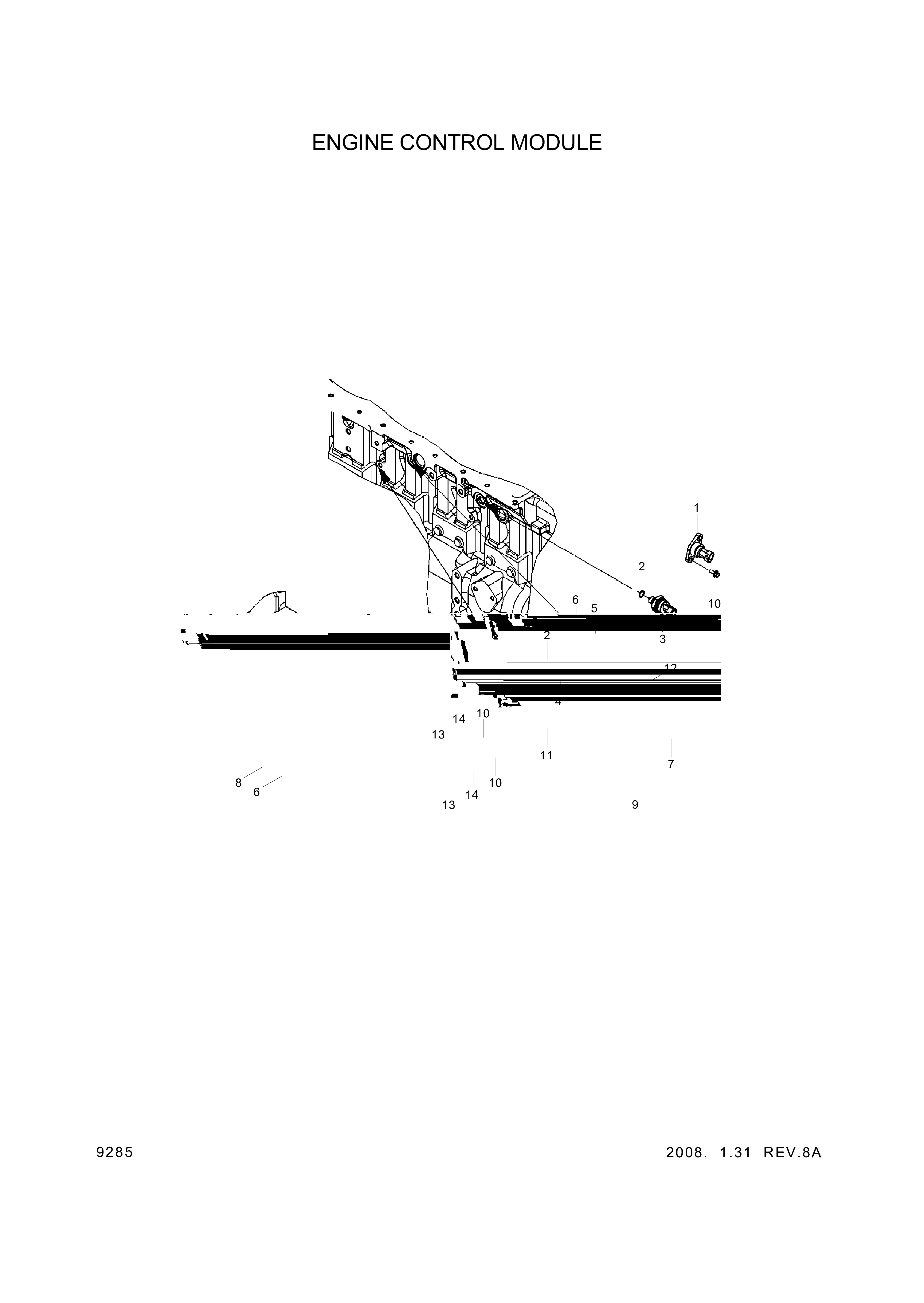 drawing for Hyundai Construction Equipment YUBP-05390 - SENSOR-POSITION (figure 2)