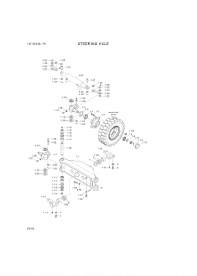 Technical drawing of Hyundai Construction Equipment S403-241006 WASHER-PLAIN with dimensions and layout (figure 5)