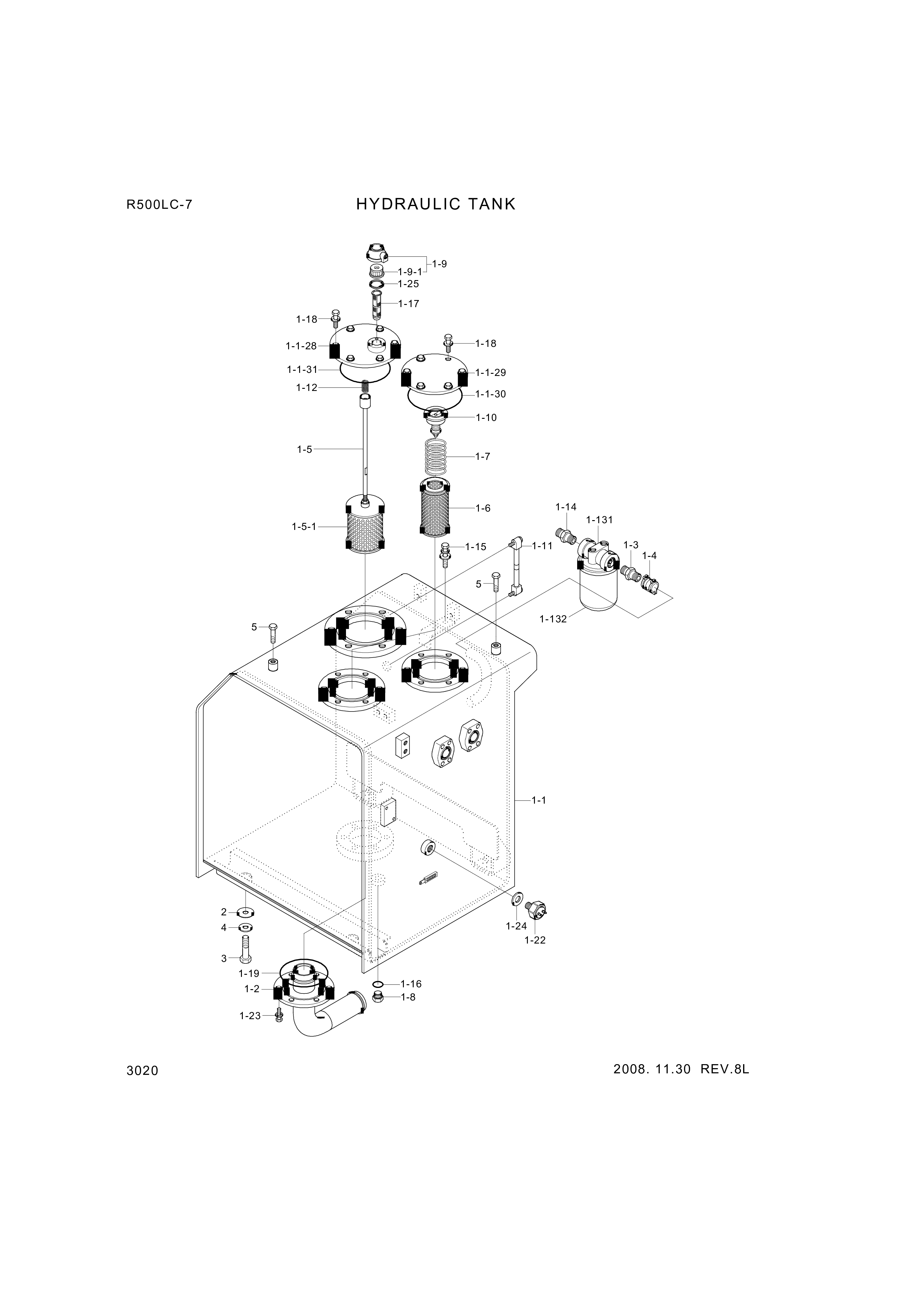 drawing for Hyundai Construction Equipment 31E9-0084-A - FILTER-SPIN (figure 5)