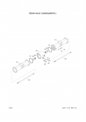 Technical drawing of Hyundai Construction Equipment 0750-117-785 BEARING-ROLLER with dimensions and layout (figure 5)