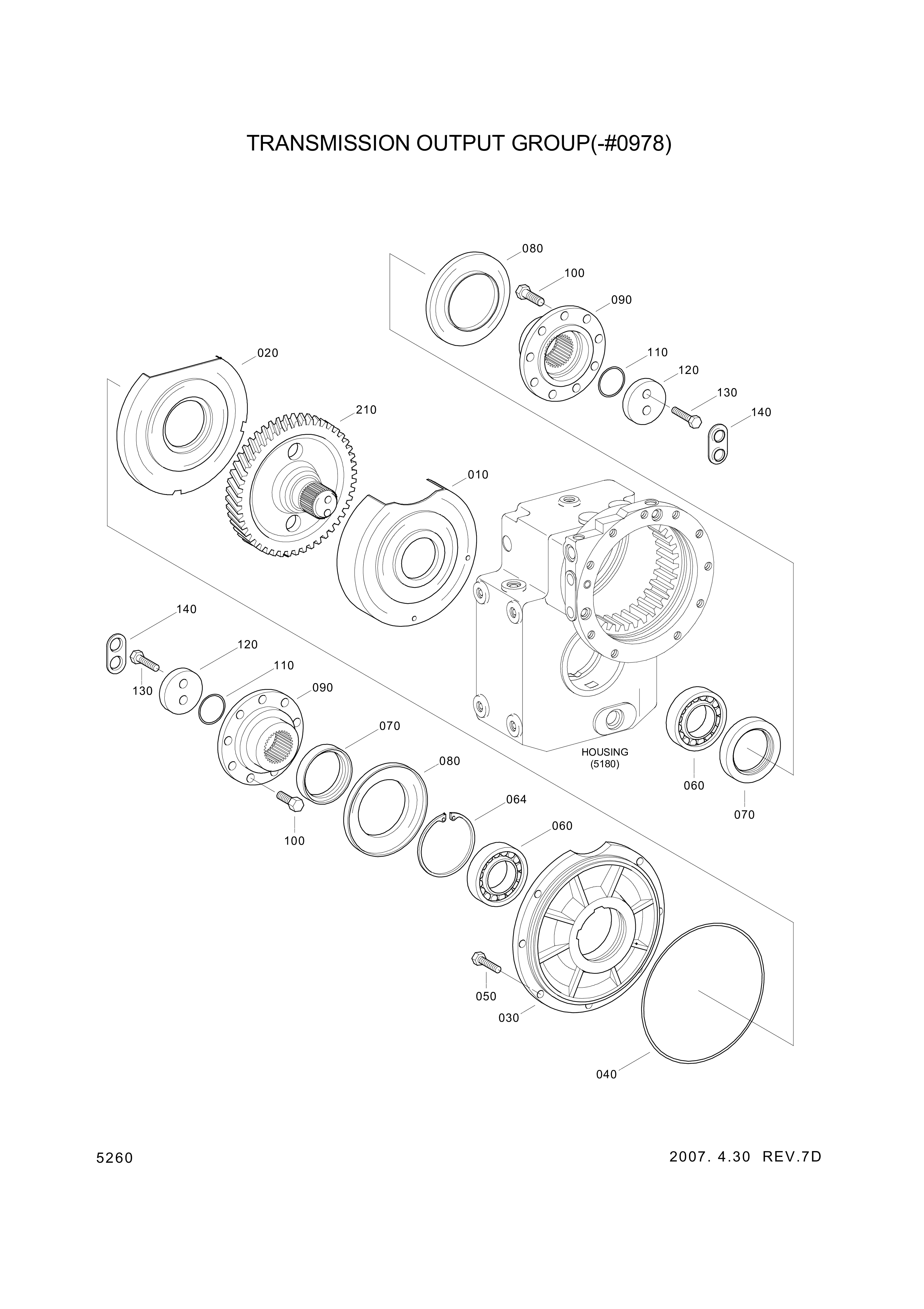 drawing for Hyundai Construction Equipment 0636-015-130 - Screw (figure 2)