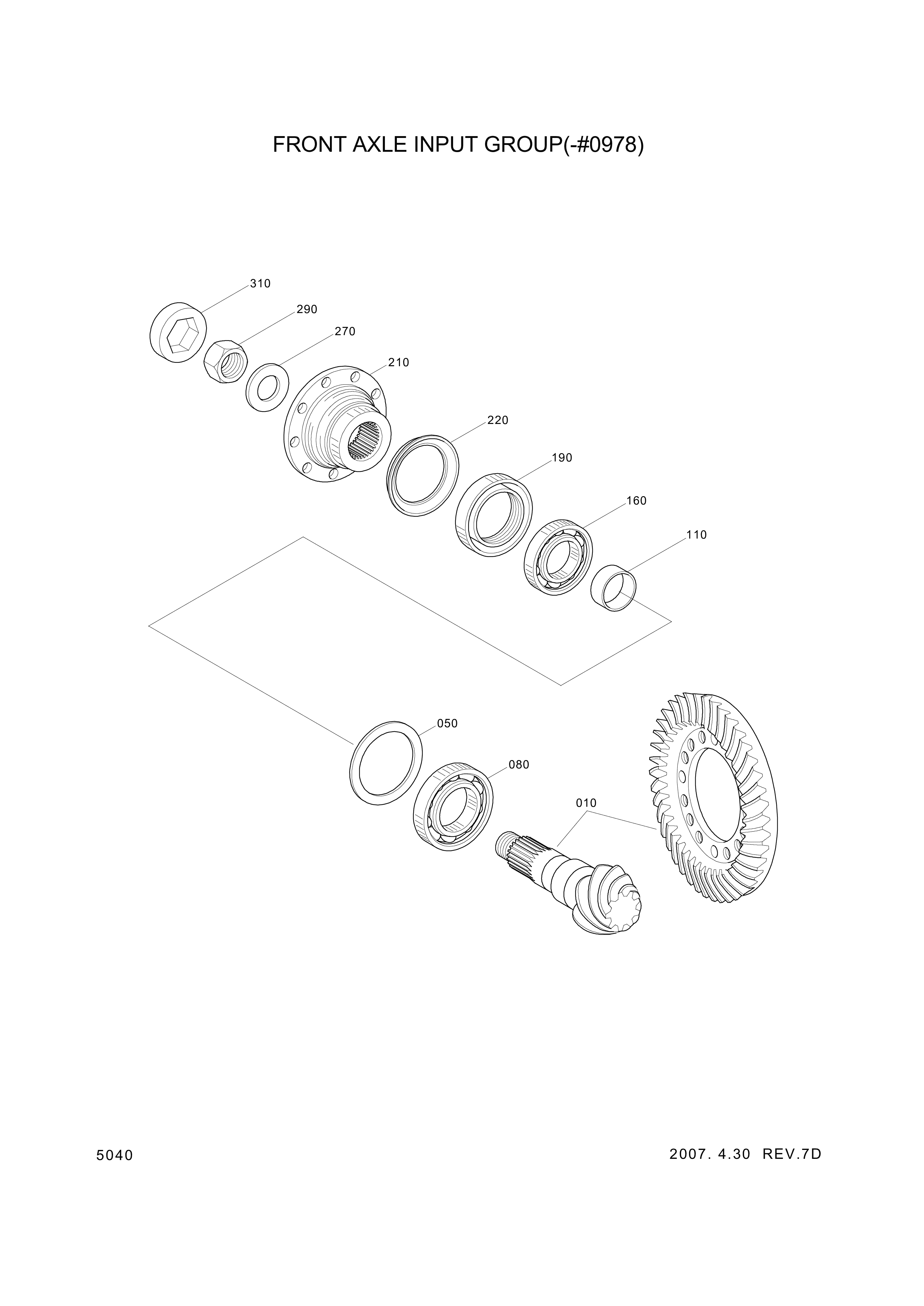 drawing for Hyundai Construction Equipment 0750117355 - TA.ROLLER BEARING (figure 4)