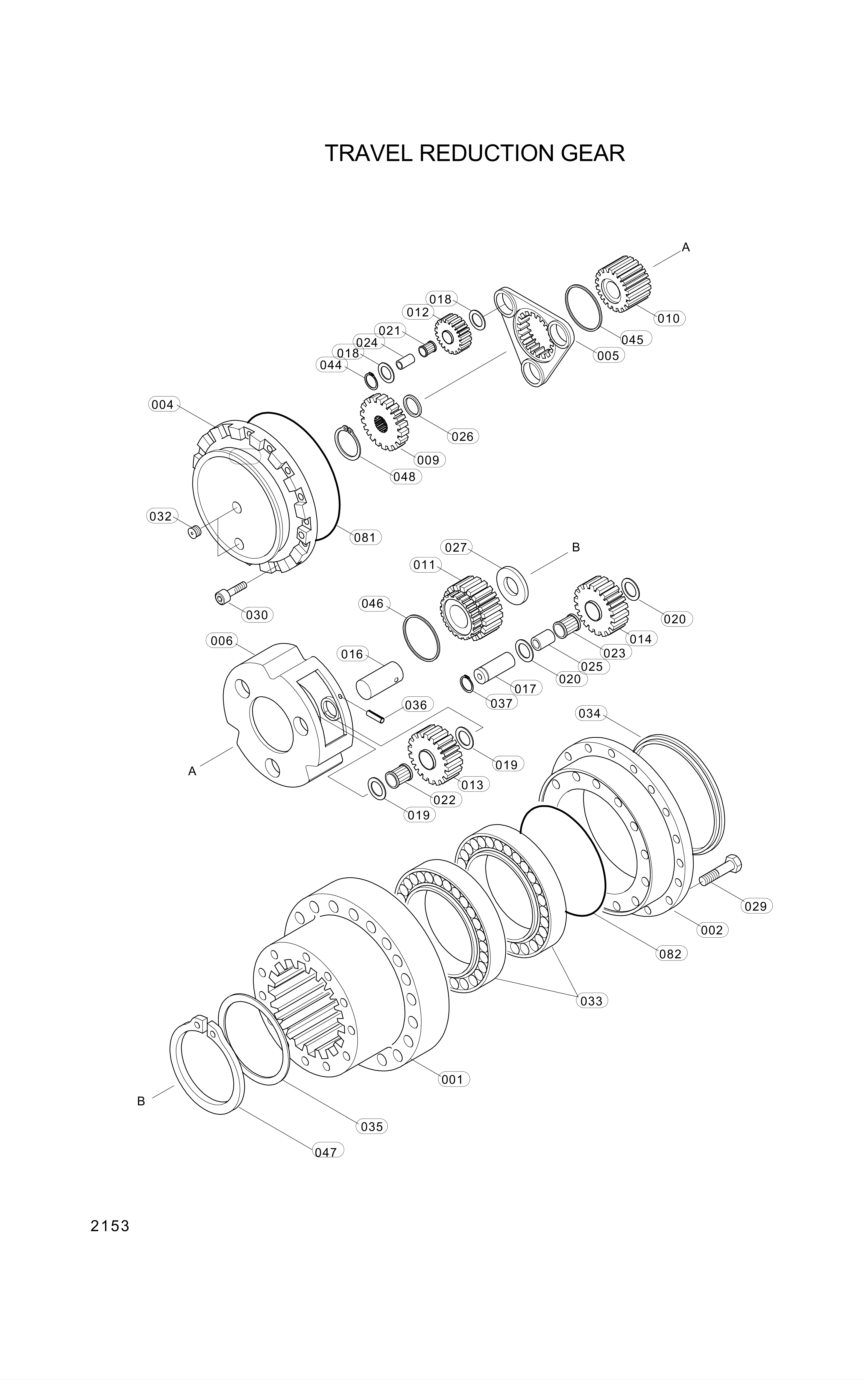 drawing for Hyundai Construction Equipment XJBN-00615 - RING-THRUST (figure 3)