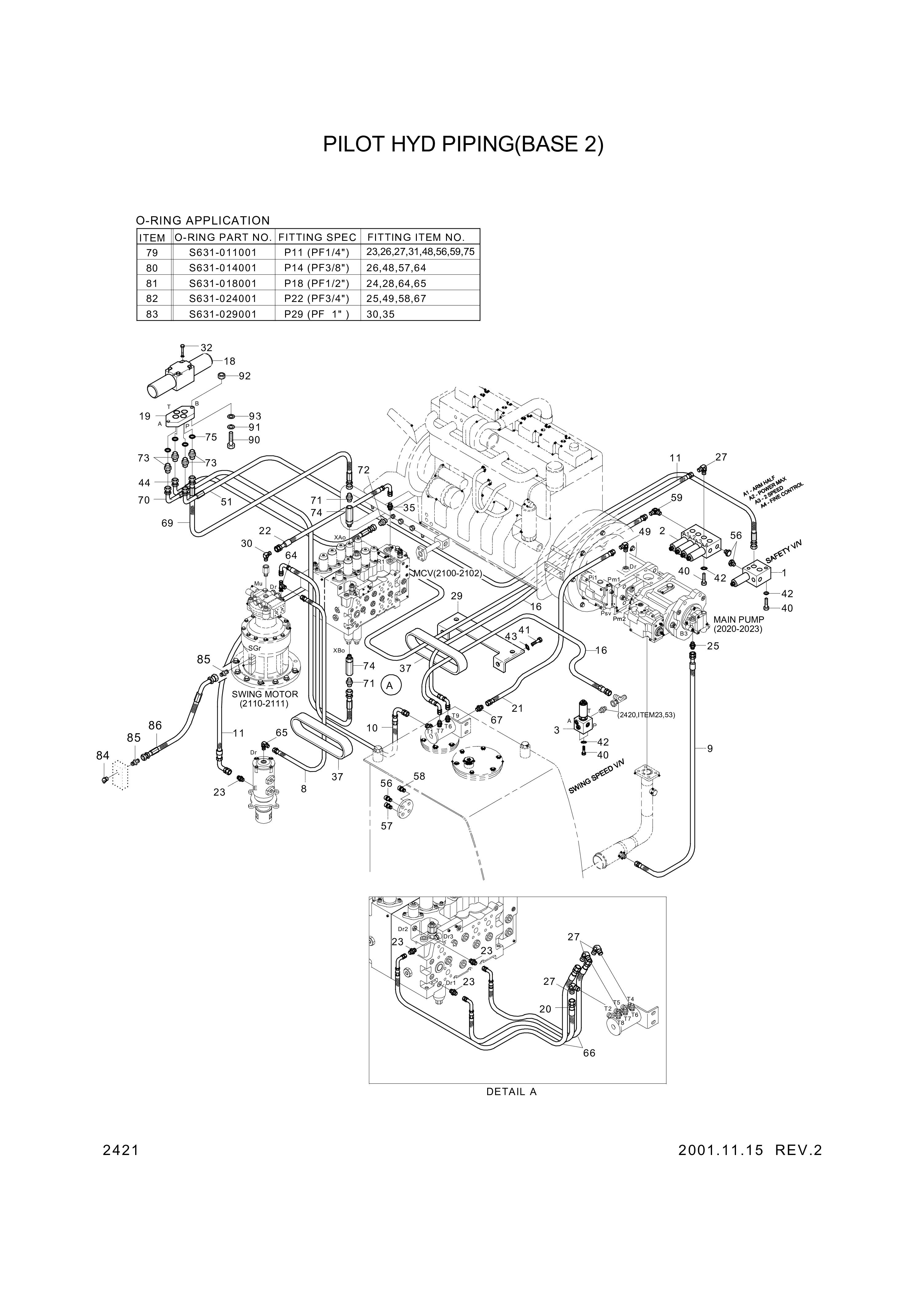 drawing for Hyundai Construction Equipment 9402747 - CONNECTOR (figure 2)