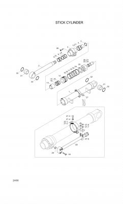 drawing for Hyundai Construction Equipment 334-11 - RING-SNAP (figure 4)