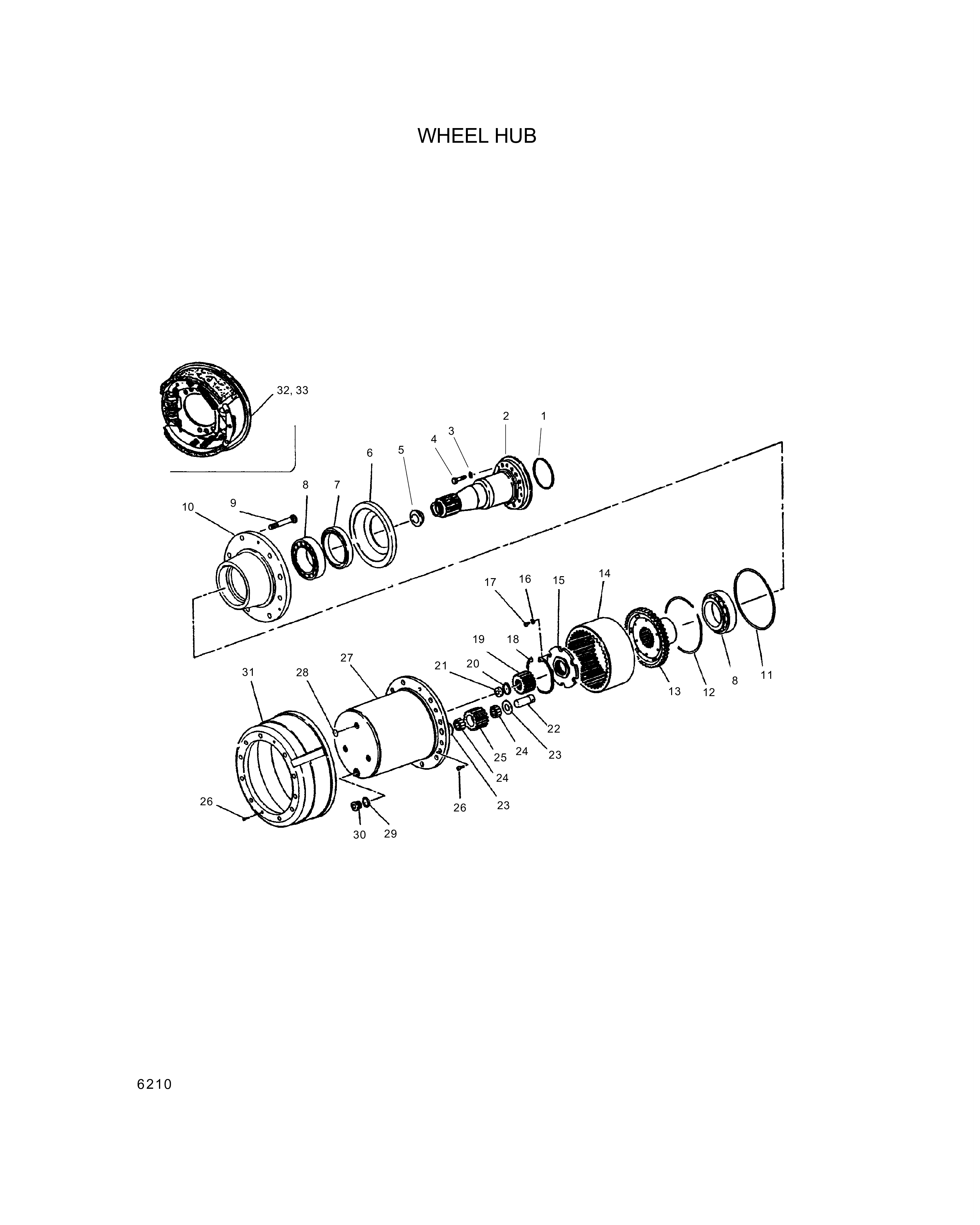 drawing for Hyundai Construction Equipment 661163 - NUT-WHEEL (figure 1)
