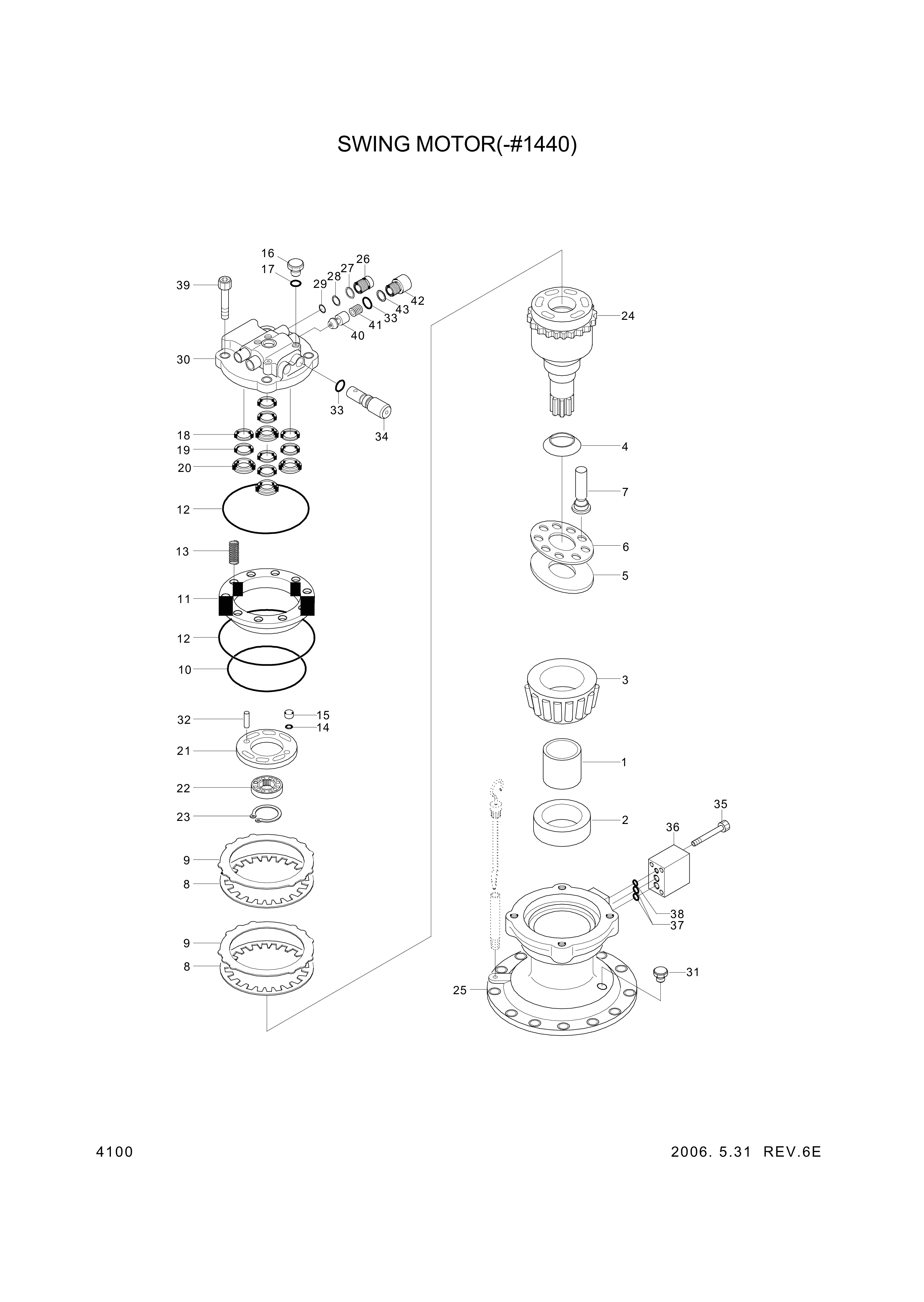 drawing for Hyundai Construction Equipment 3537-194-220 - RELIEF (figure 4)