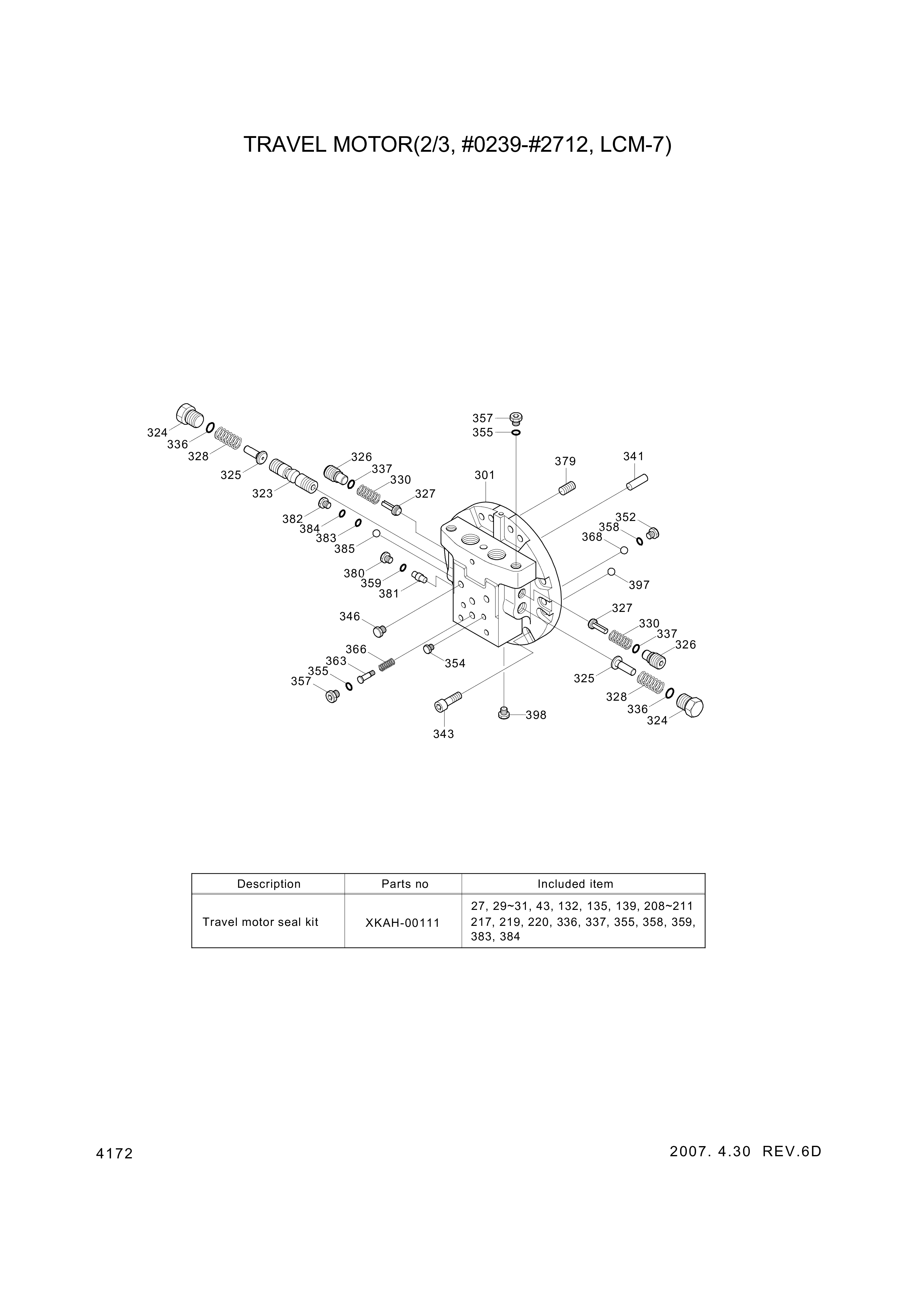 drawing for Hyundai Construction Equipment XKAH-00470 - FLANGE KIT-REAR (figure 1)