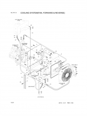 drawing for Hyundai Construction Equipment P930-122023 - HOSE ASSY-ORFS&THD (figure 1)