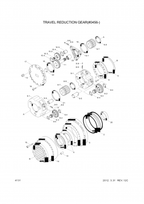 drawing for Hyundai Construction Equipment XKAQ-00398 - CARRIER ASSY-3RD (figure 3)