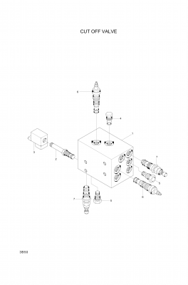 drawing for Hyundai Construction Equipment XKAL-00053 - VALVE ASSY-SOLENOID (figure 3)