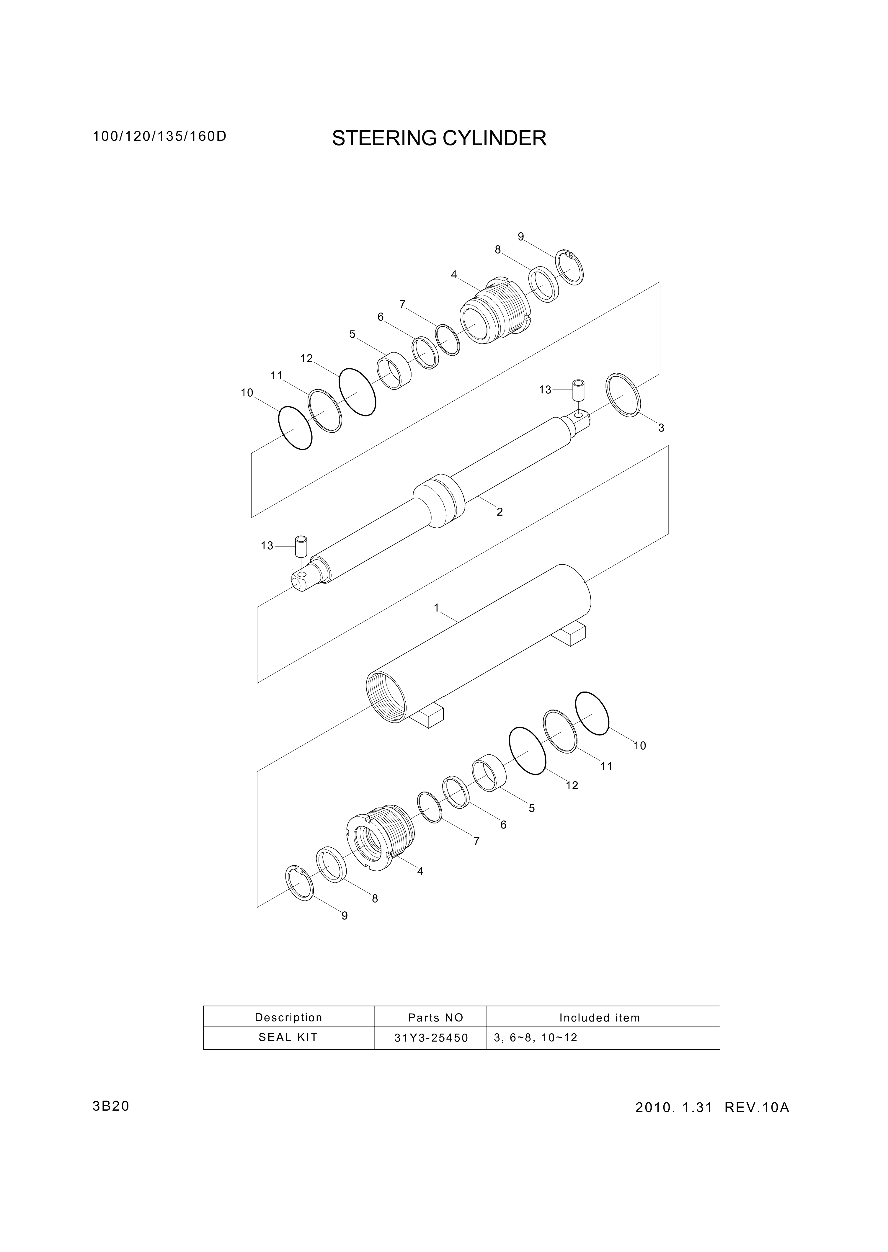 drawing for Hyundai Construction Equipment 001248 - SEAL-DUST (figure 2)