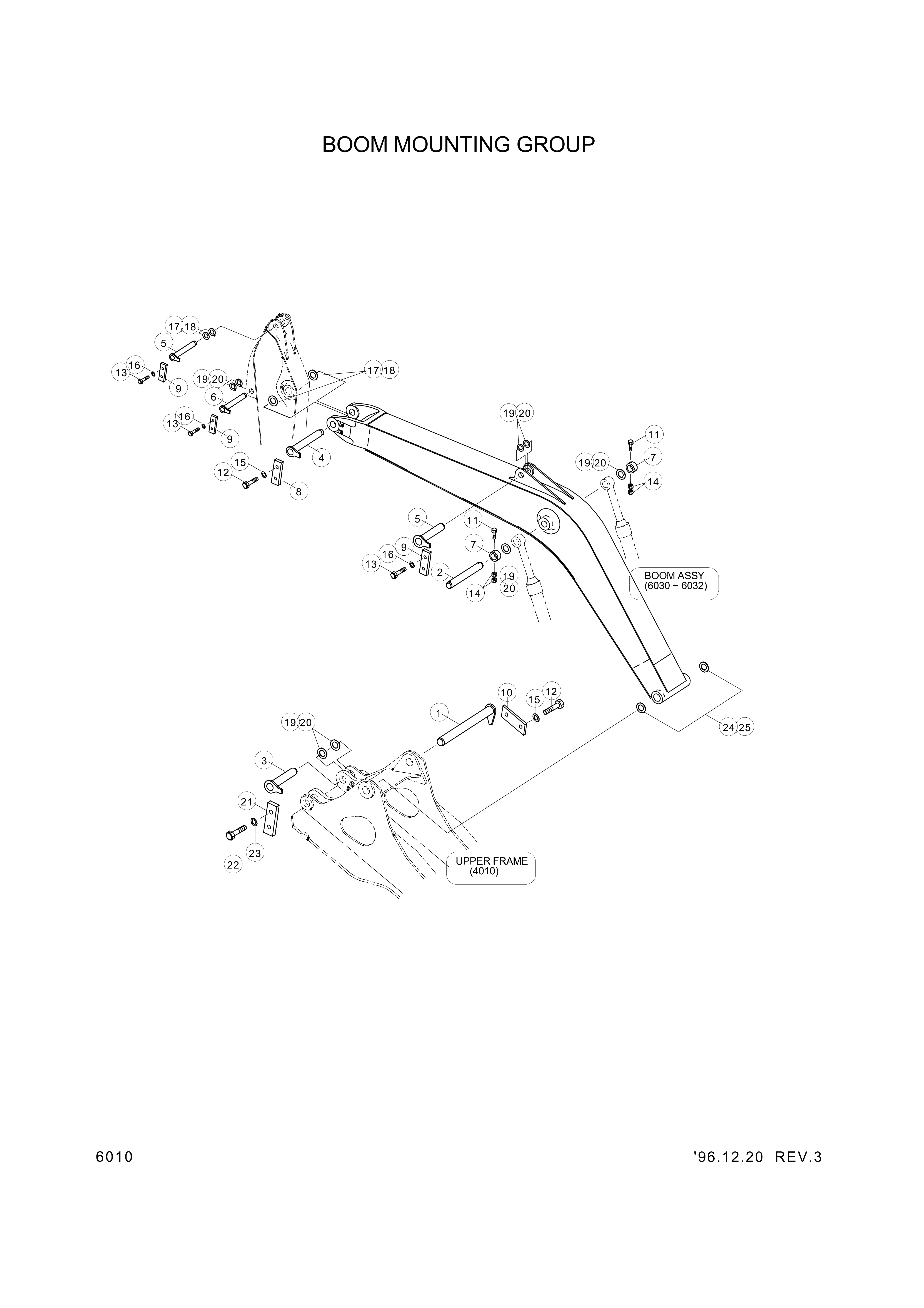 drawing for Hyundai Construction Equipment 61E7-0070 - PLATE-BOOM (figure 2)