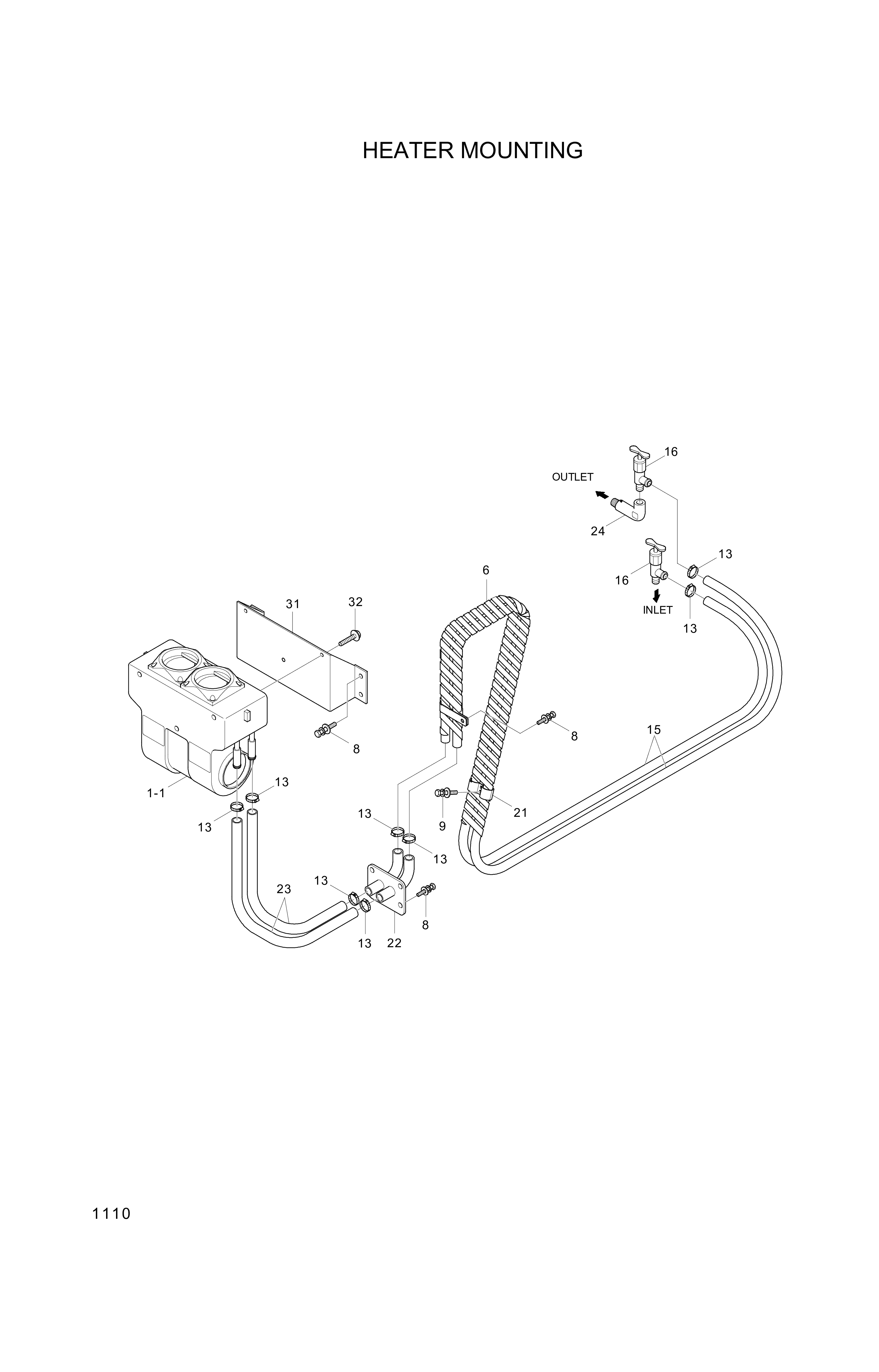 drawing for Hyundai Construction Equipment S151-060202 - BOLT-TAP (figure 3)