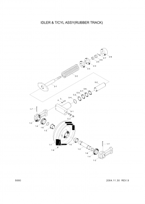 drawing for Hyundai Construction Equipment S227-240002 - NUT-SLOT (figure 1)