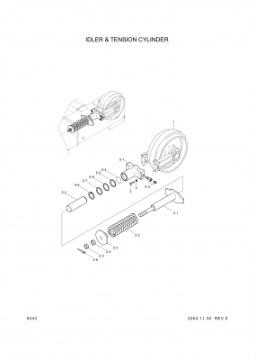 drawing for Hyundai Construction Equipment S227-240002 - NUT-SLOT (figure 2)