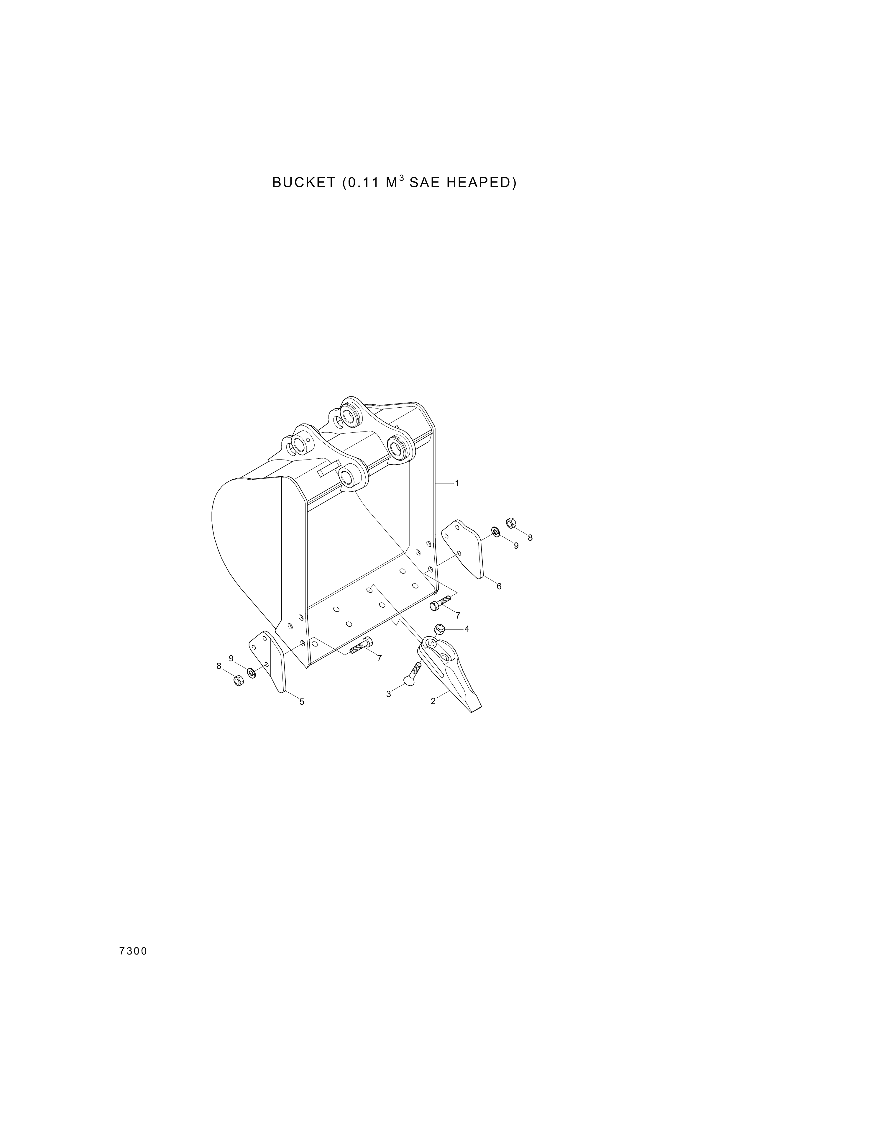 drawing for Hyundai Construction Equipment 221116000 - NUT-HEX (figure 5)