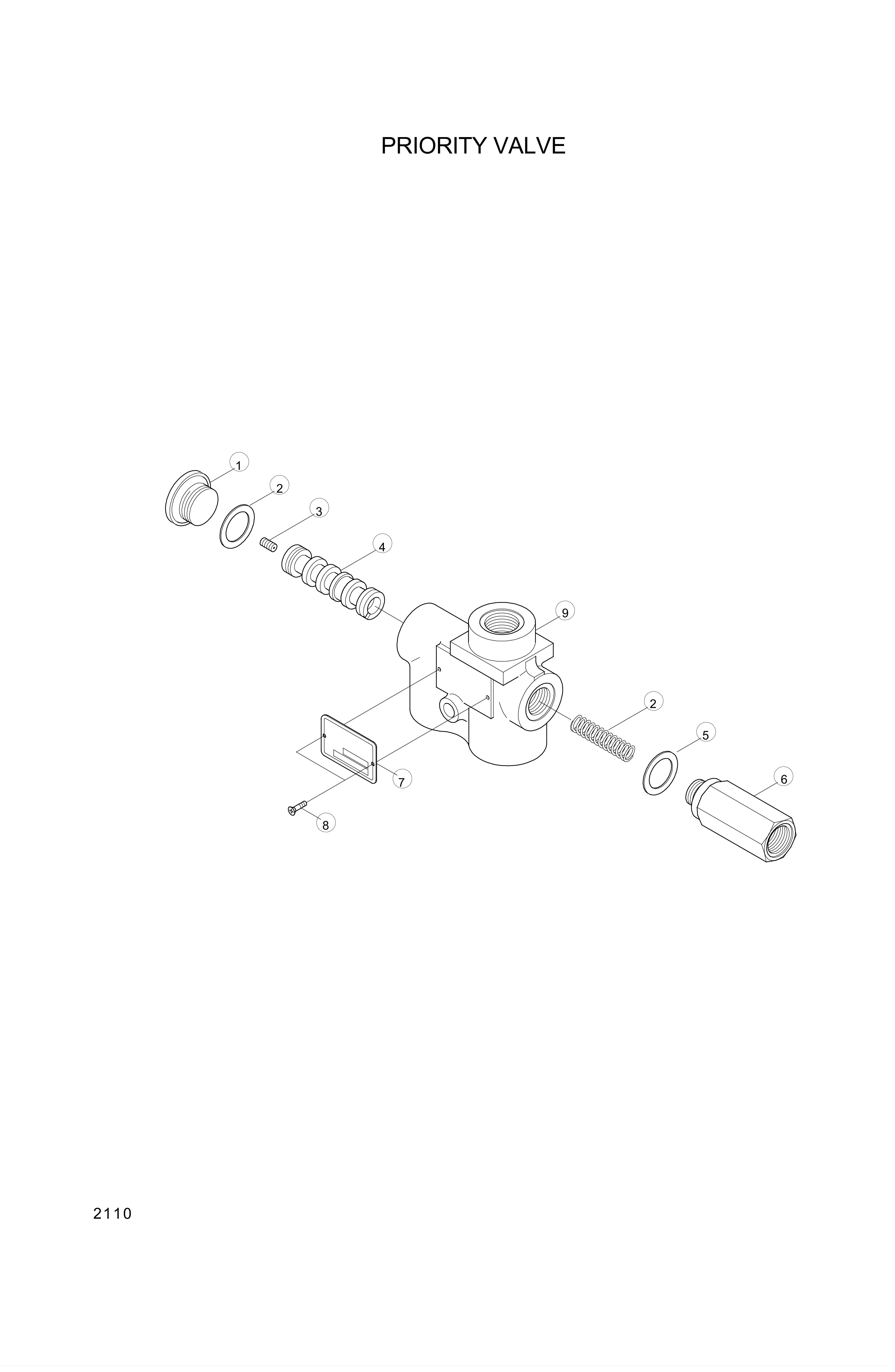 drawing for Hyundai Construction Equipment 152B0380 - Orifice (figure 2)