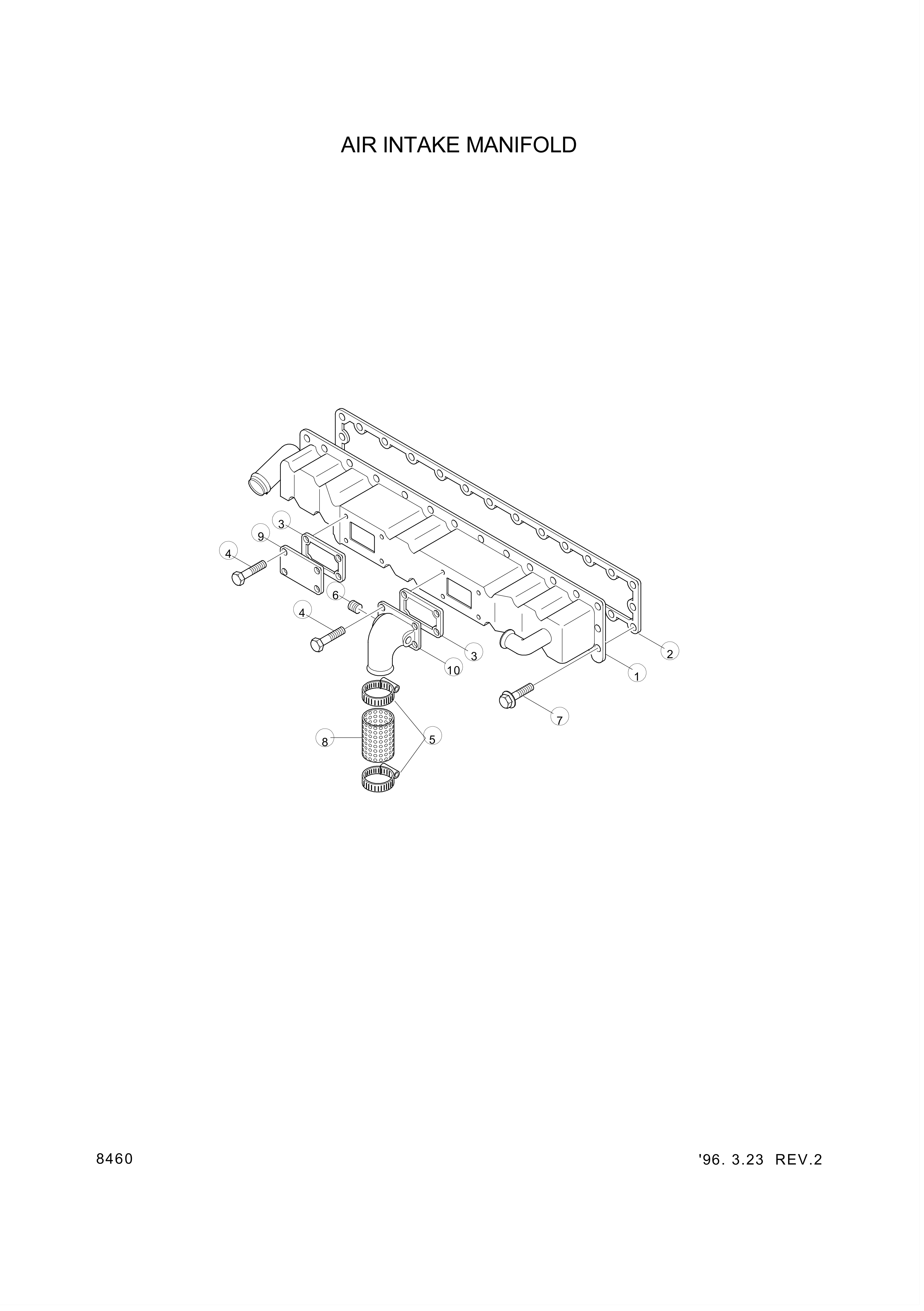 drawing for Hyundai Construction Equipment YUBP-06421 - GASKET (figure 1)