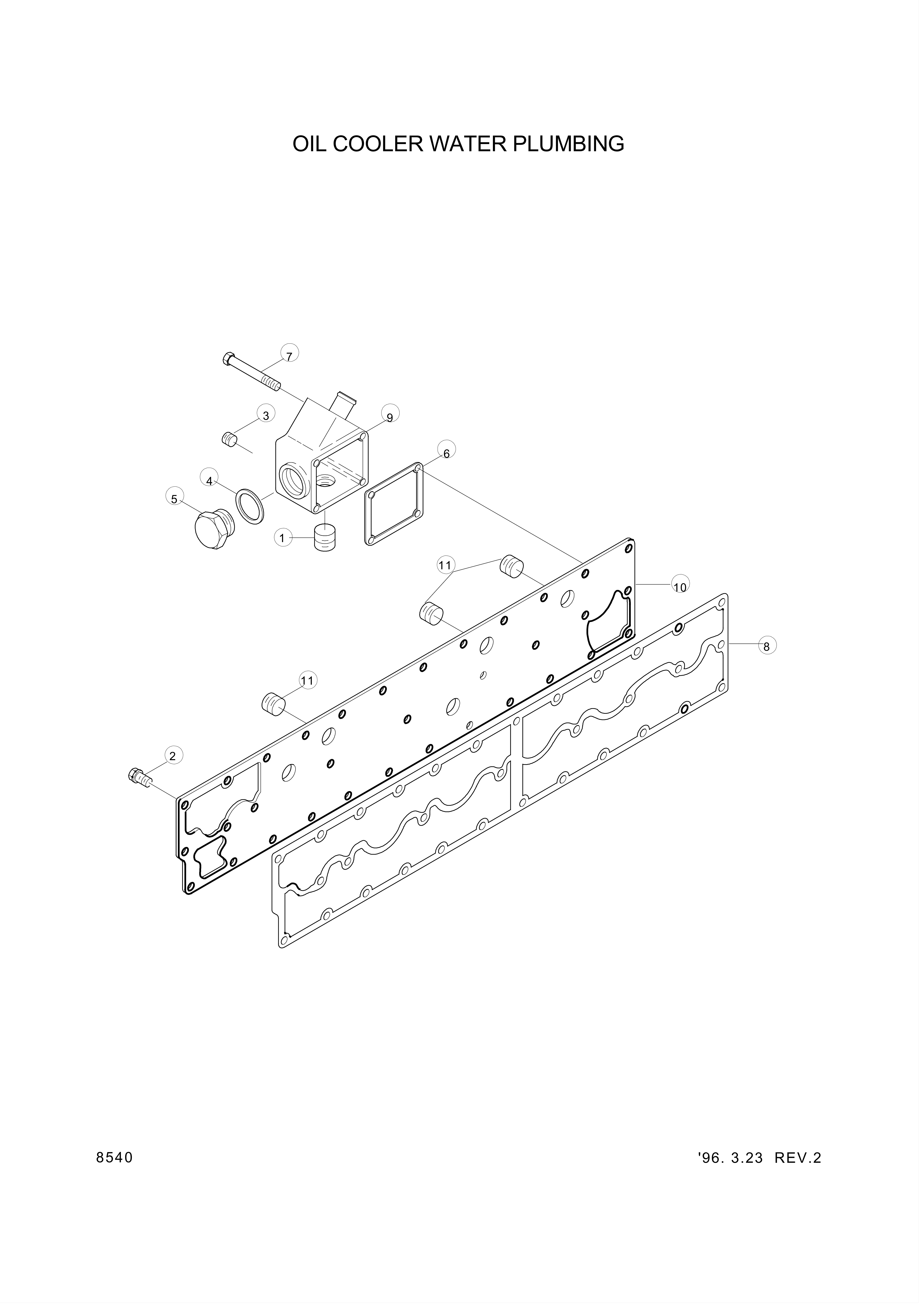 drawing for Hyundai Construction Equipment YUBP-06817 - GASKET (figure 5)