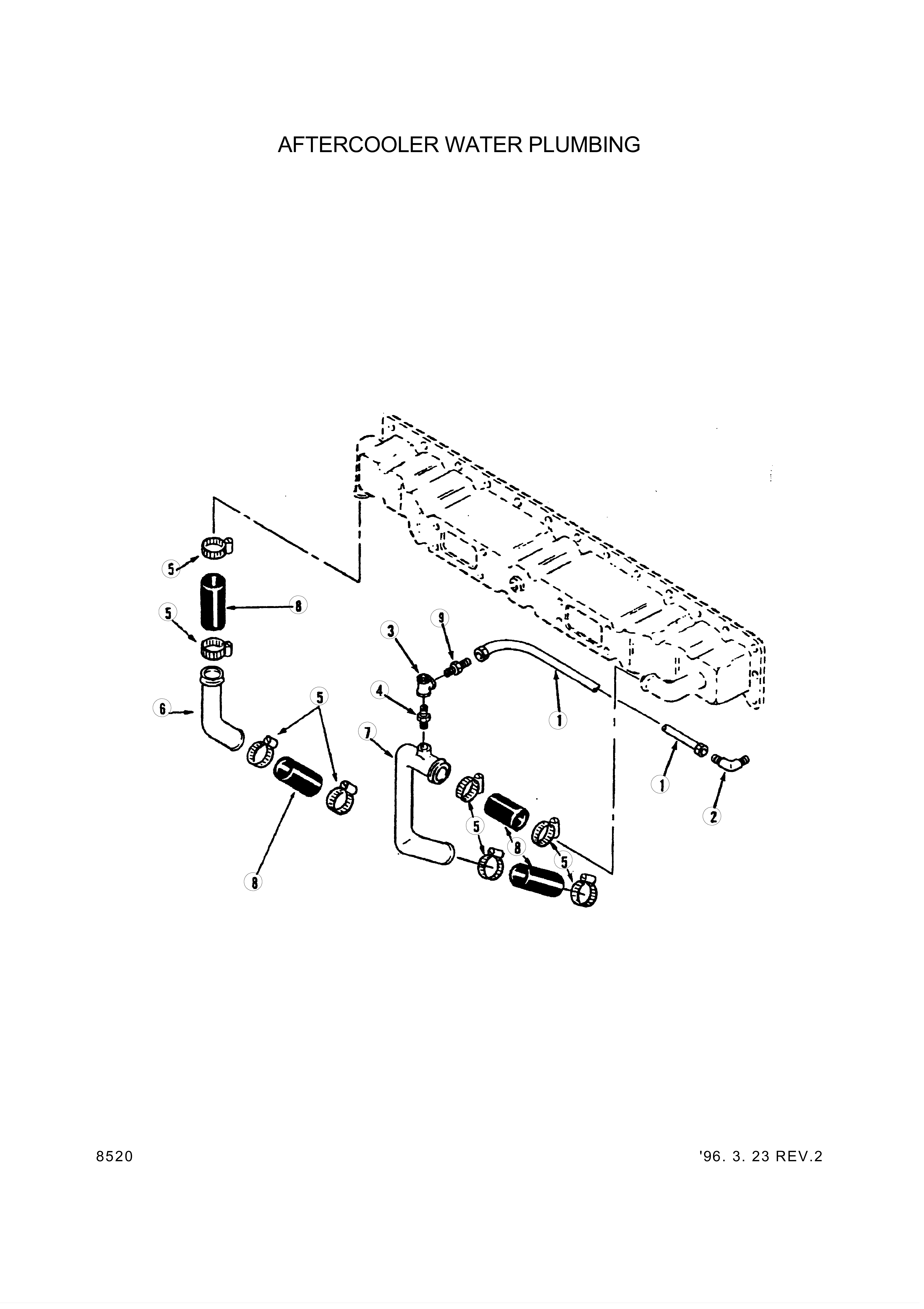 drawing for Hyundai Construction Equipment YUBP-06449 - HOSE-FLEXIBLE (figure 1)
