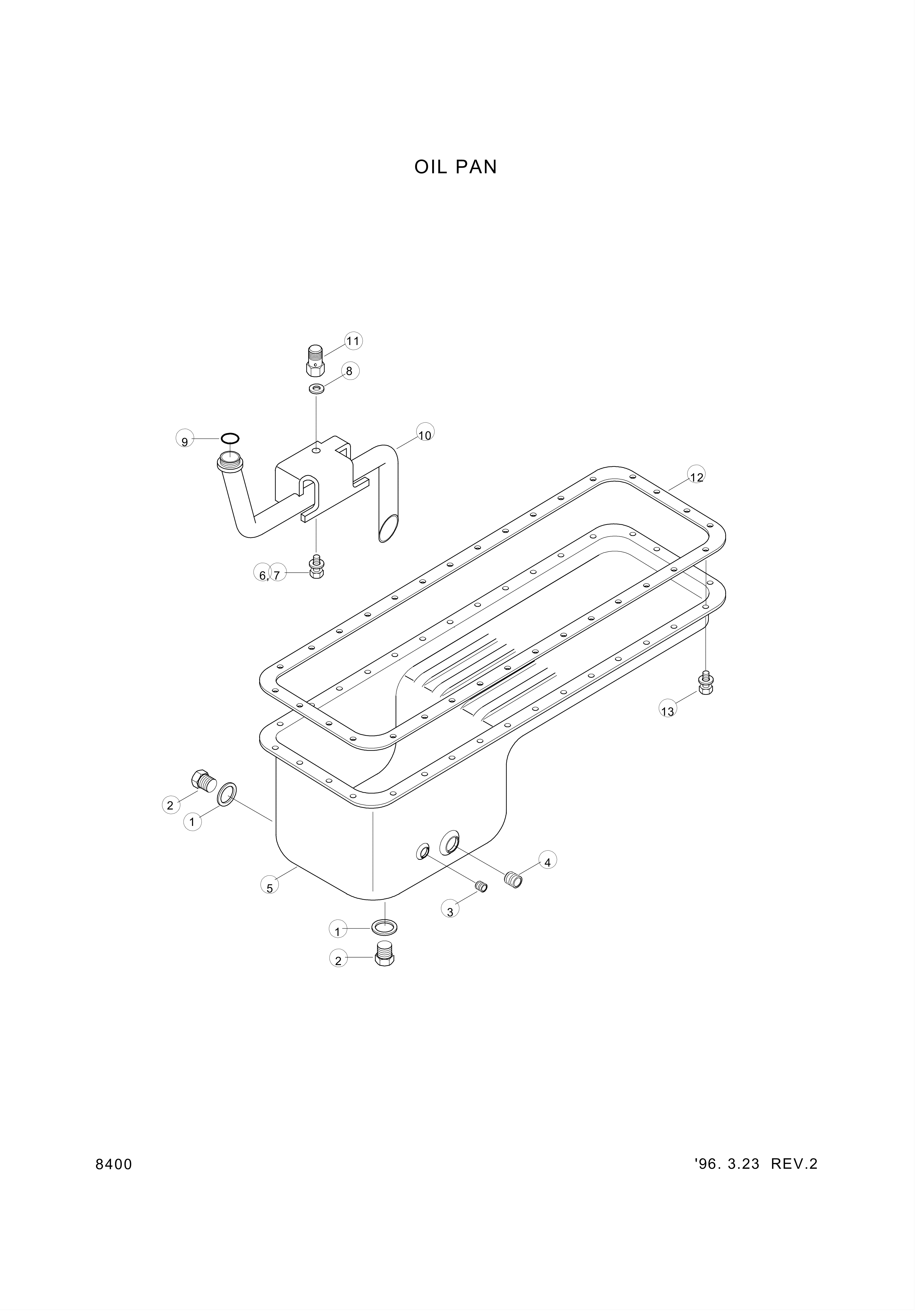 drawing for Hyundai Construction Equipment YUBP-05009 - SCREW-HEX (figure 1)