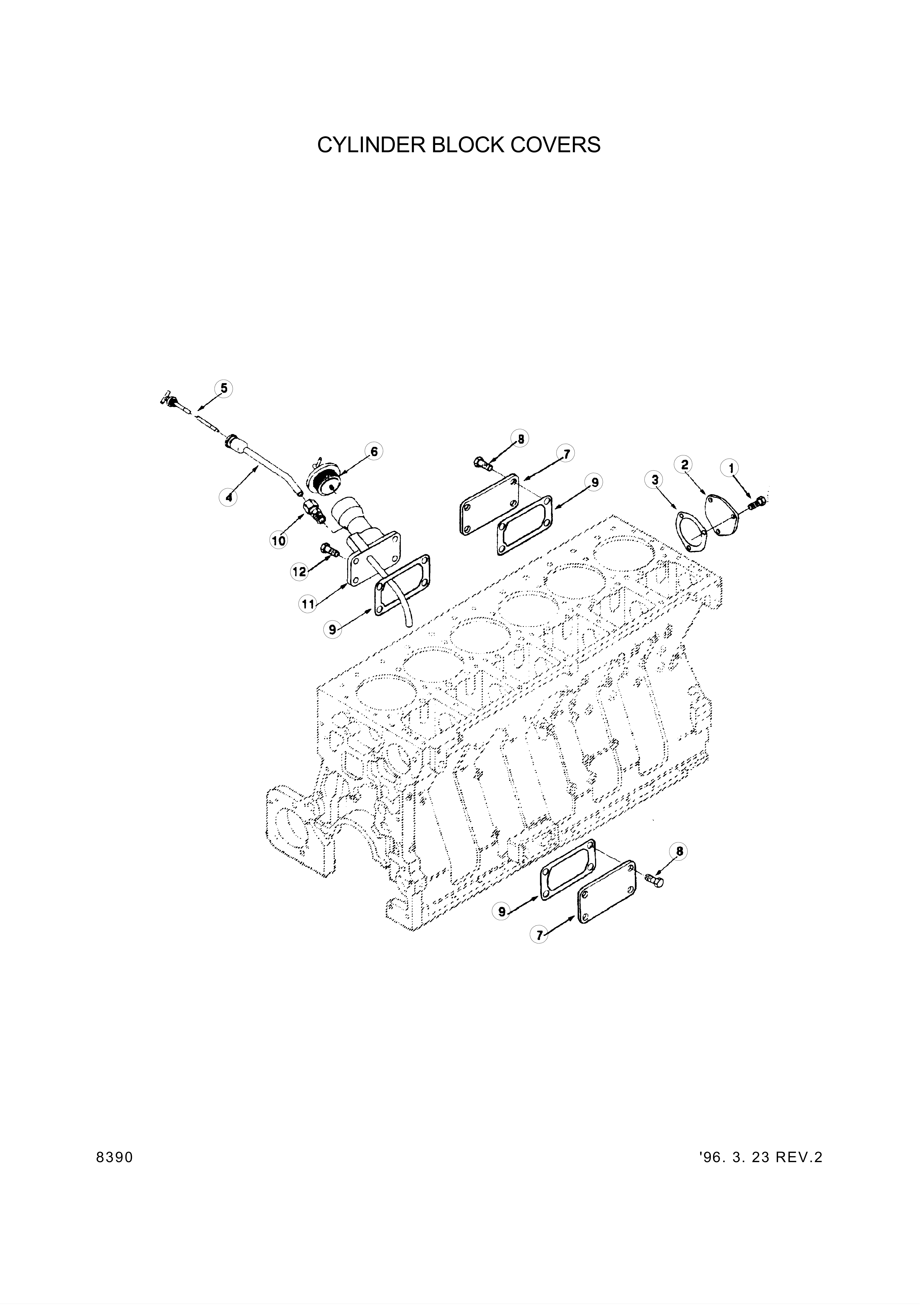 drawing for Hyundai Construction Equipment YUBP-06772 - GASKET (figure 3)