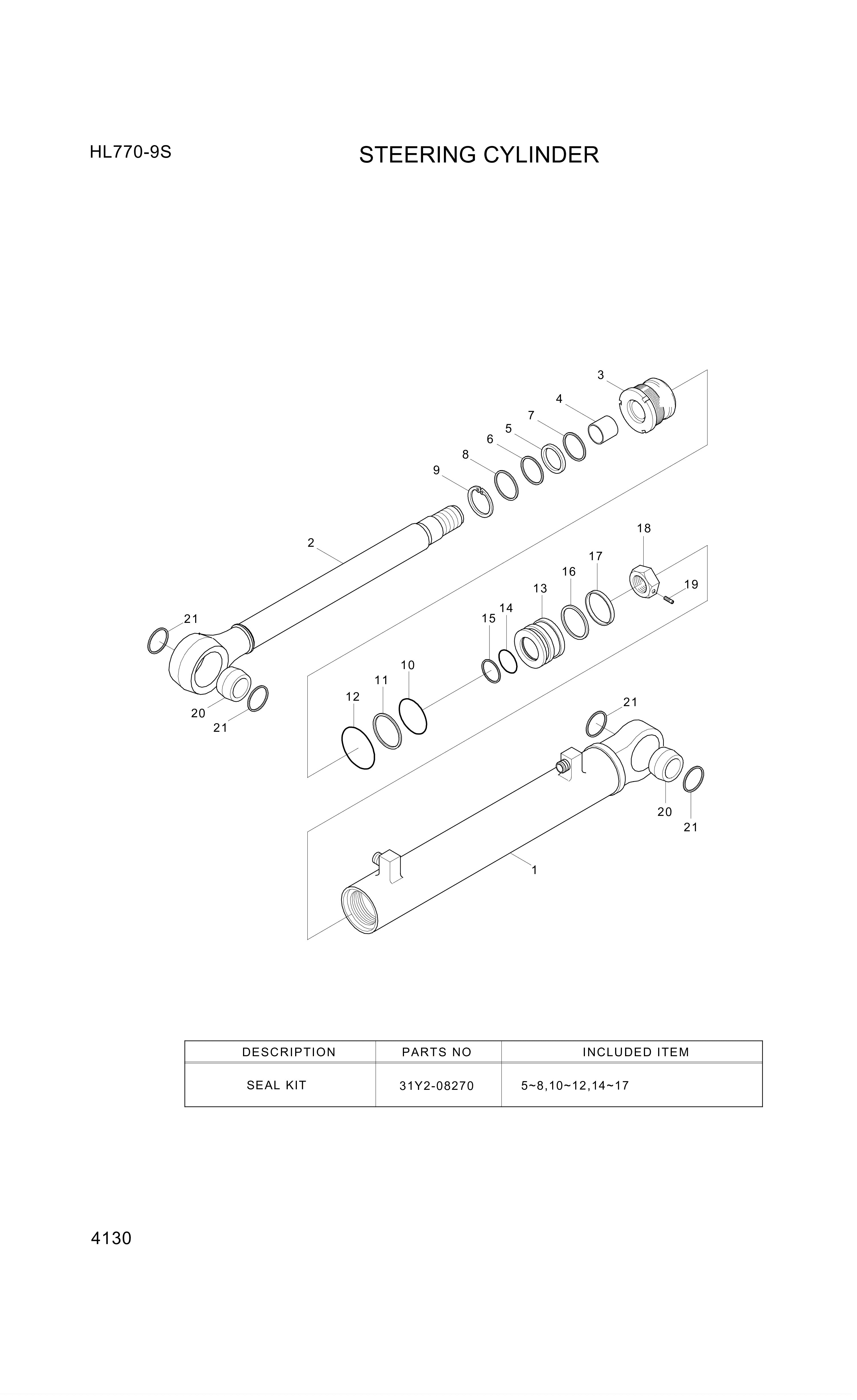 drawing for Hyundai Construction Equipment 352-15 - RING-BACK UP (figure 3)