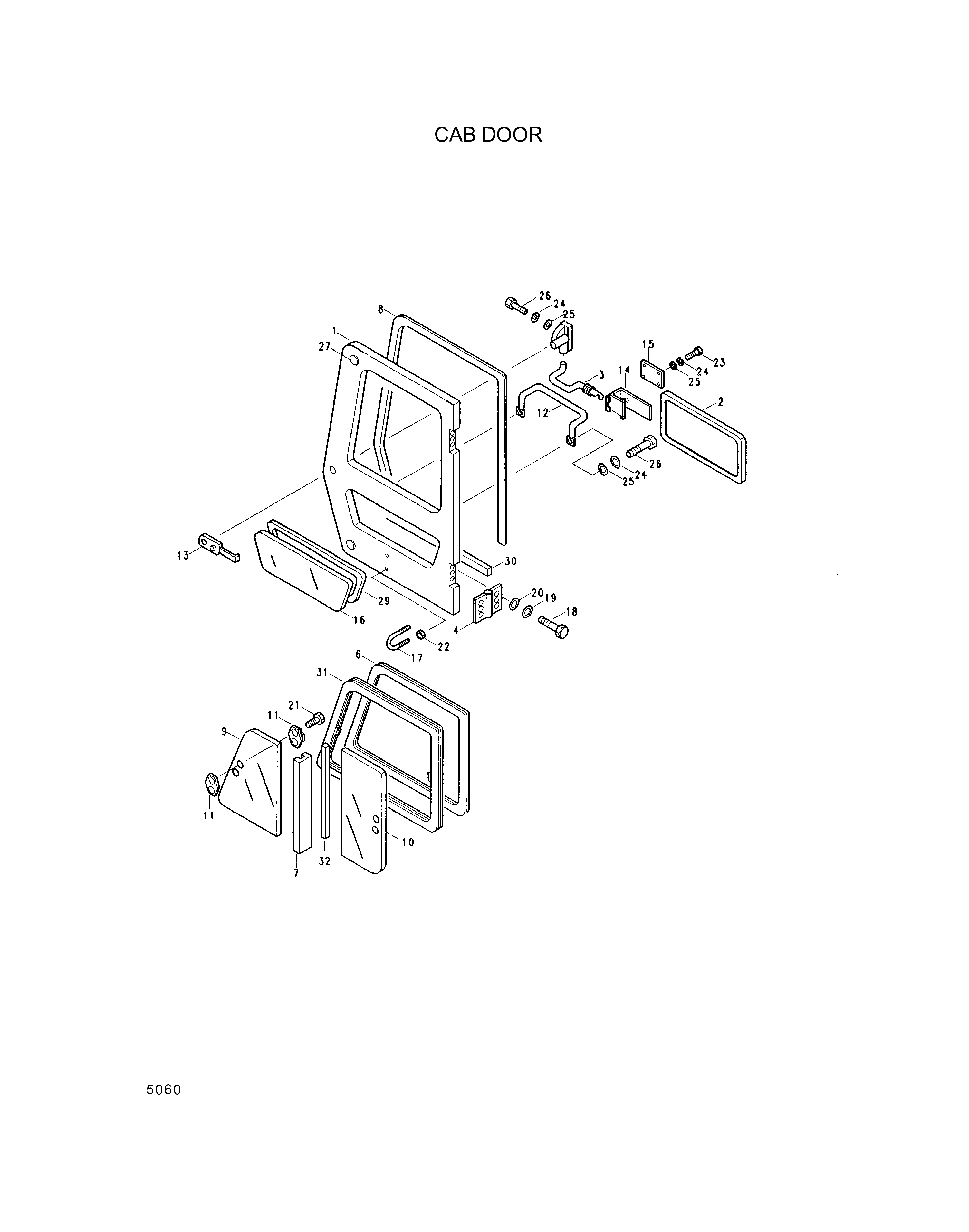 drawing for Hyundai Construction Equipment S161-061002 - BOLT-CROSS RD (figure 1)