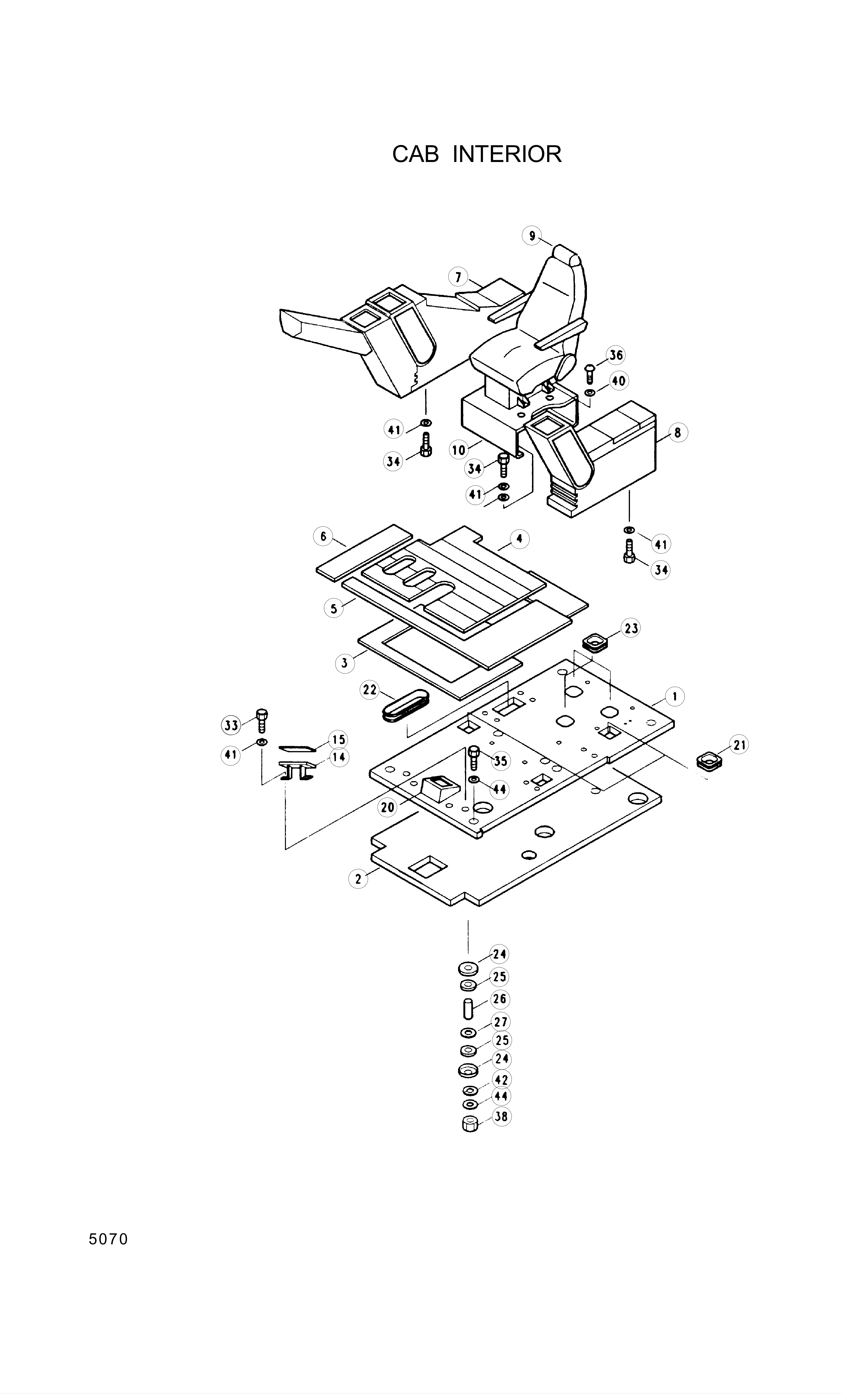 drawing for Hyundai Construction Equipment S403-201002 - Washer-Plain (figure 2)