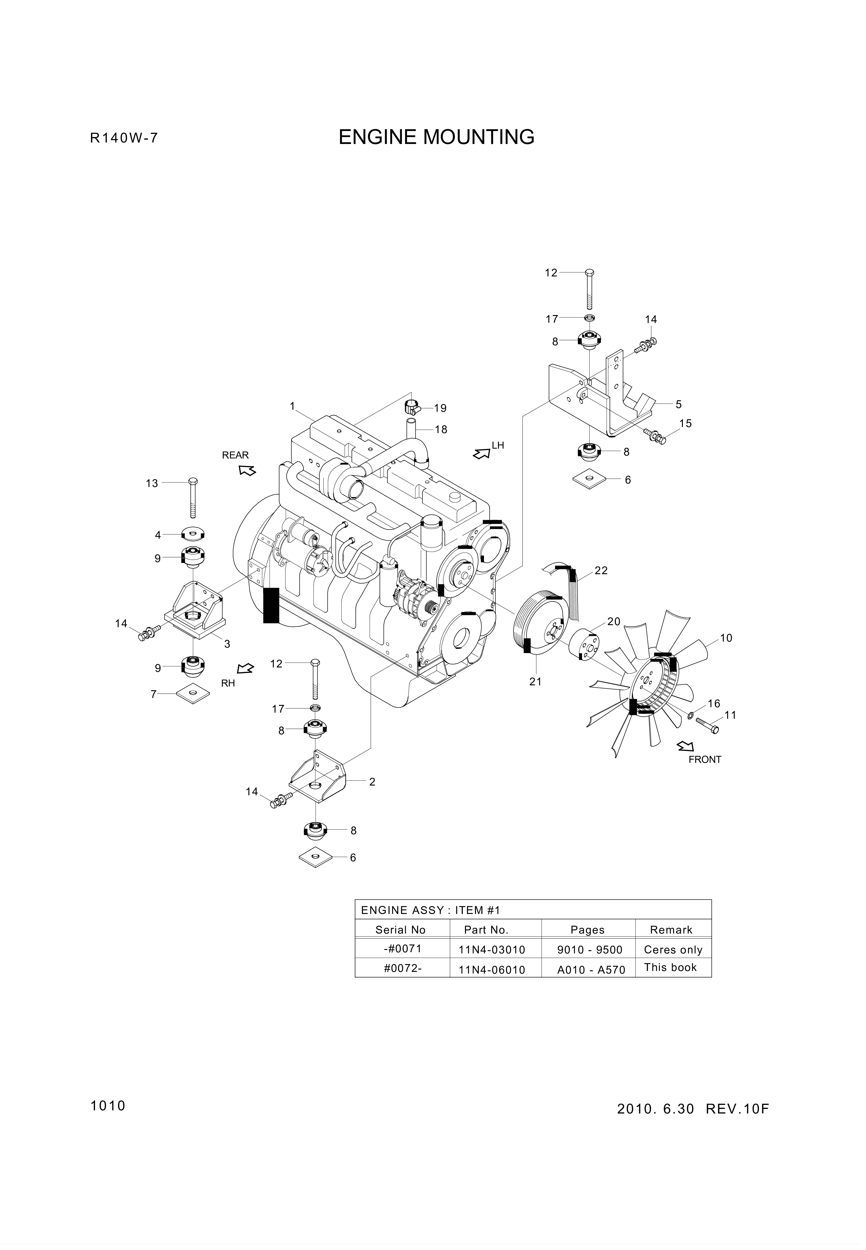 drawing for Hyundai Construction Equipment YUBP-06541 - BELT-FAN (figure 4)