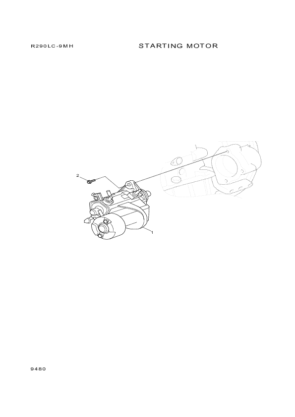 drawing for Hyundai Construction Equipment YUBP-06546 - MOTOR ASSY-START (figure 1)