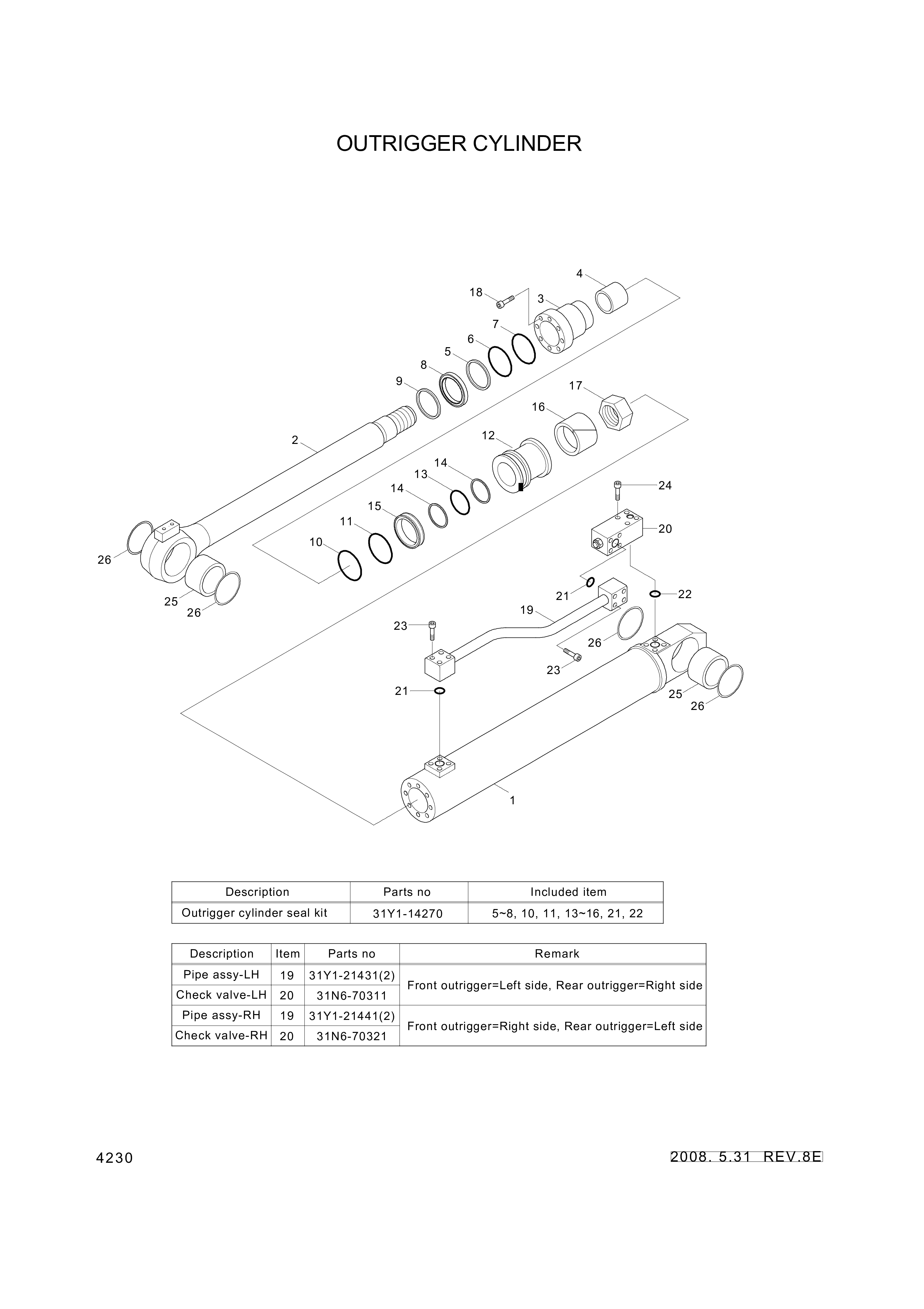 drawing for Hyundai Construction Equipment 000166 - BUSHING-PIN (figure 2)