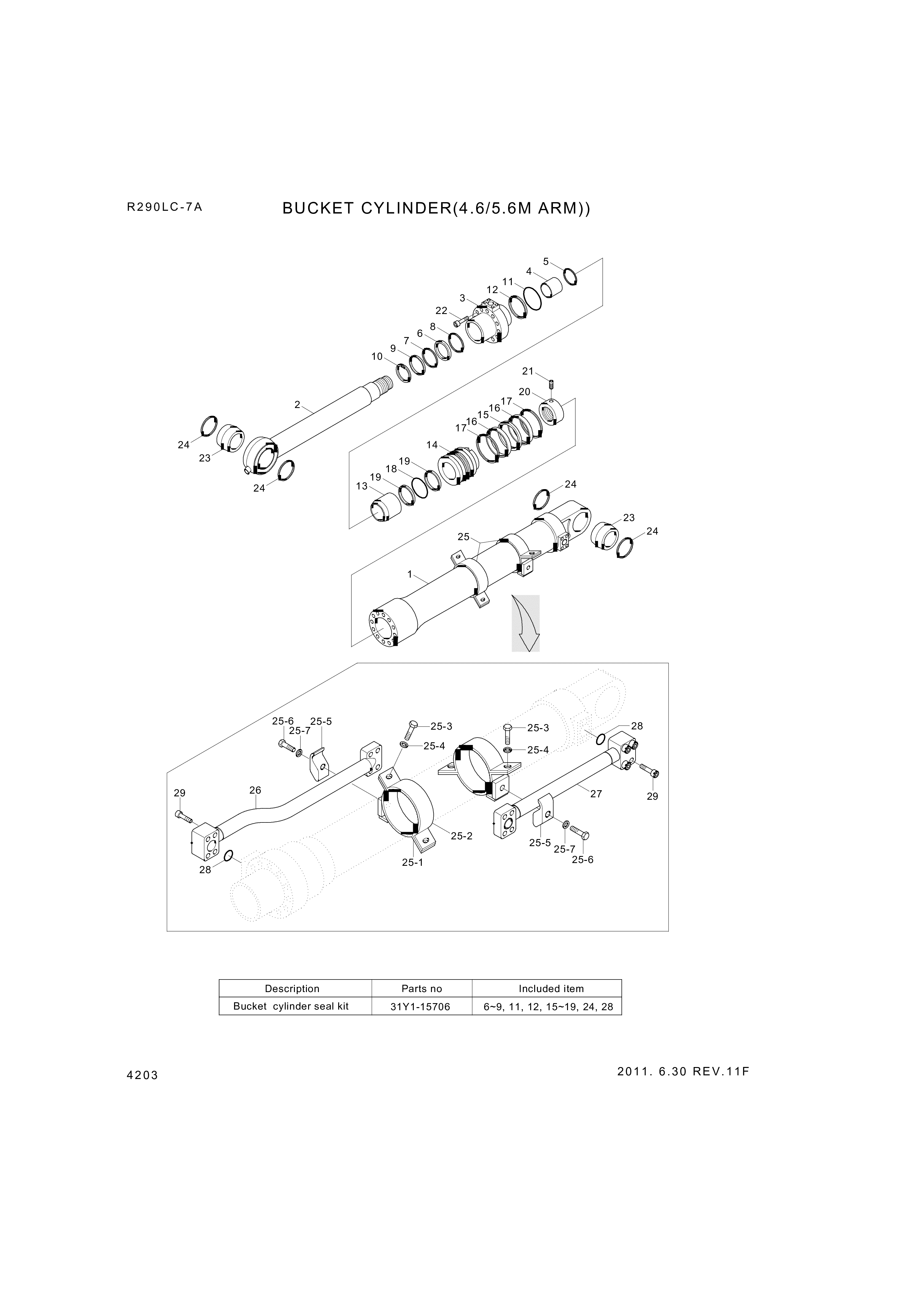 drawing for Hyundai Construction Equipment 330-17 - RING-WEAR (figure 3)