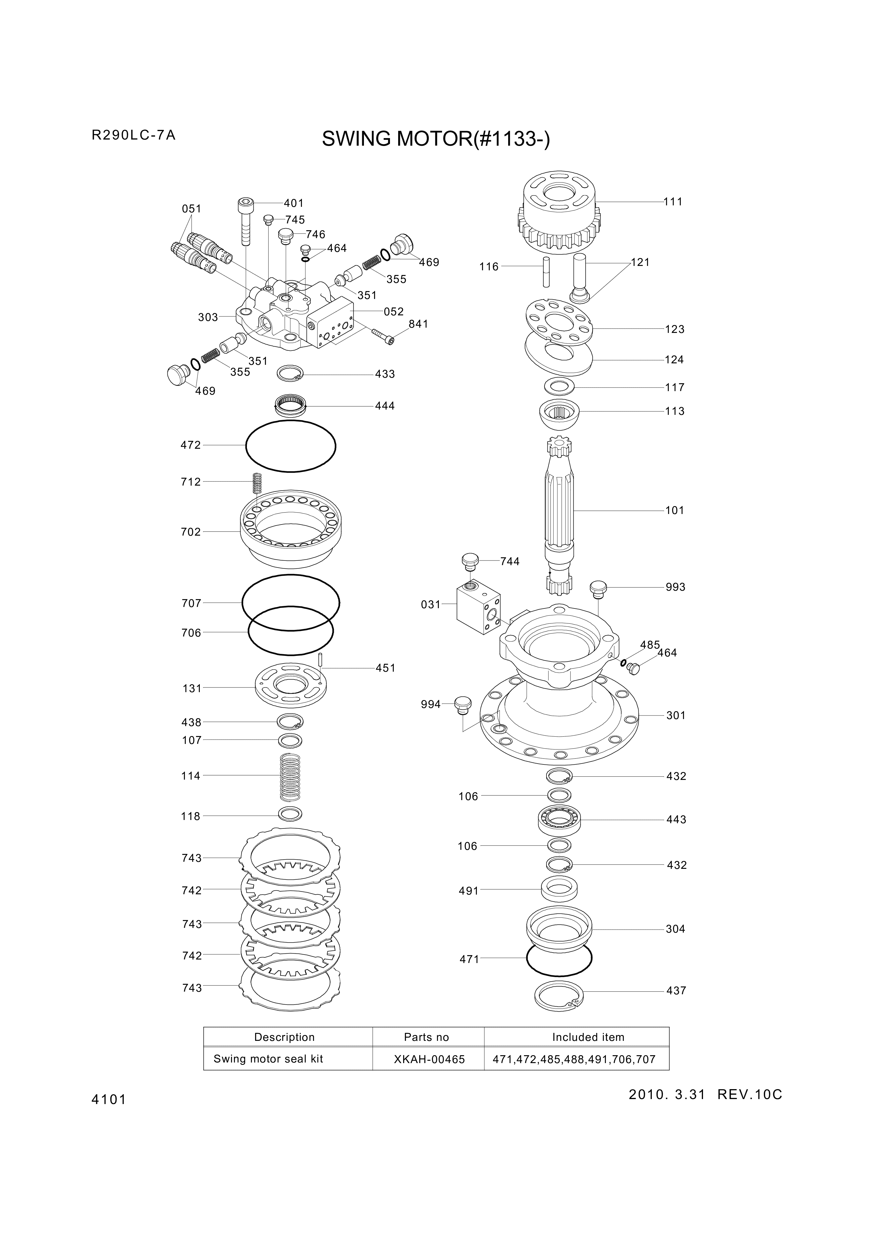 drawing for Hyundai Construction Equipment XKAH-00615KT - PISTON SET-ROTARY(9EA) (figure 3)