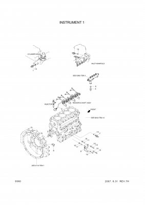 drawing for Hyundai Construction Equipment 30636-25901 - GASKET (figure 4)