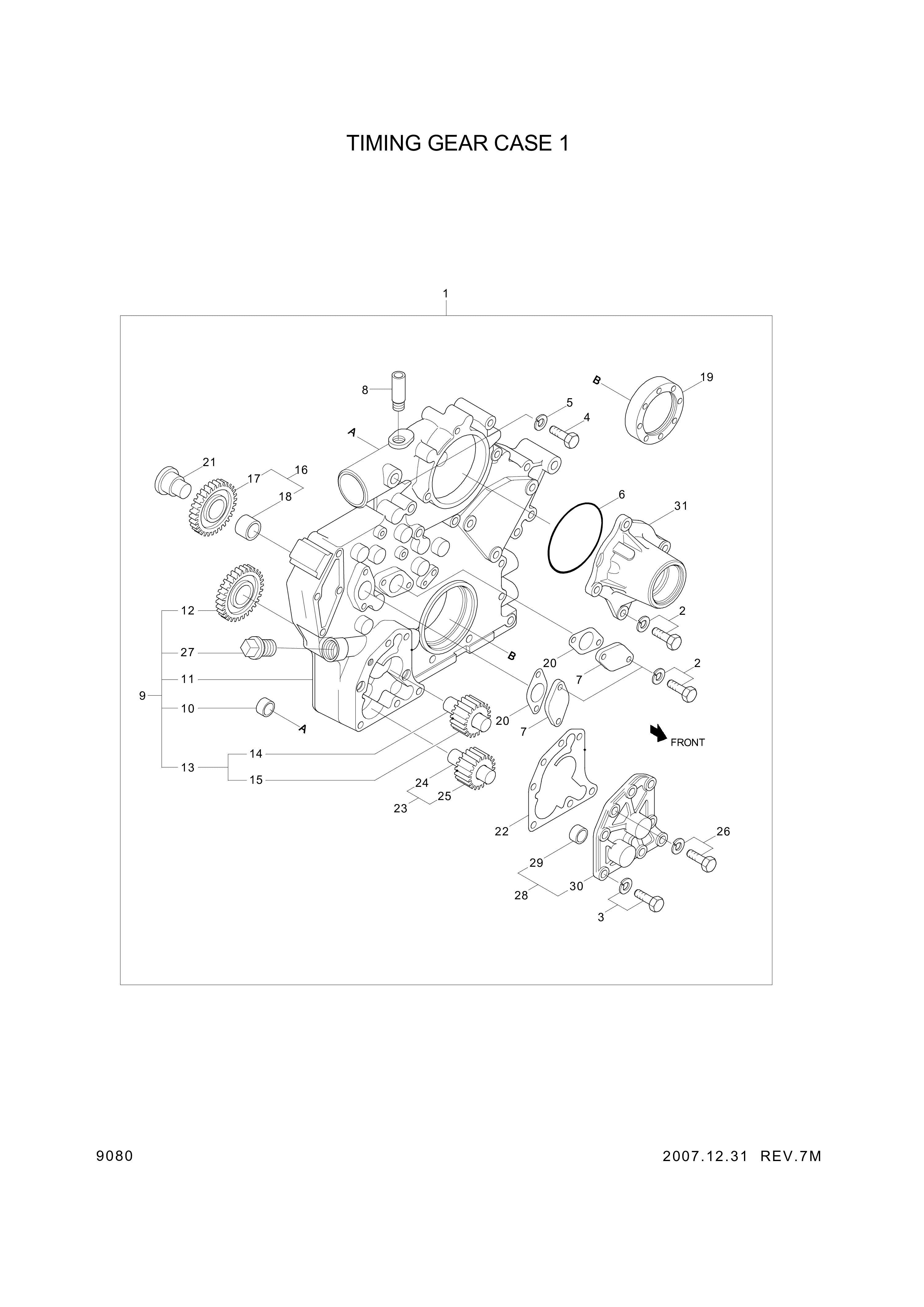 drawing for Hyundai Construction Equipment F1805-08020 - BOLT-W/WASHER (figure 3)