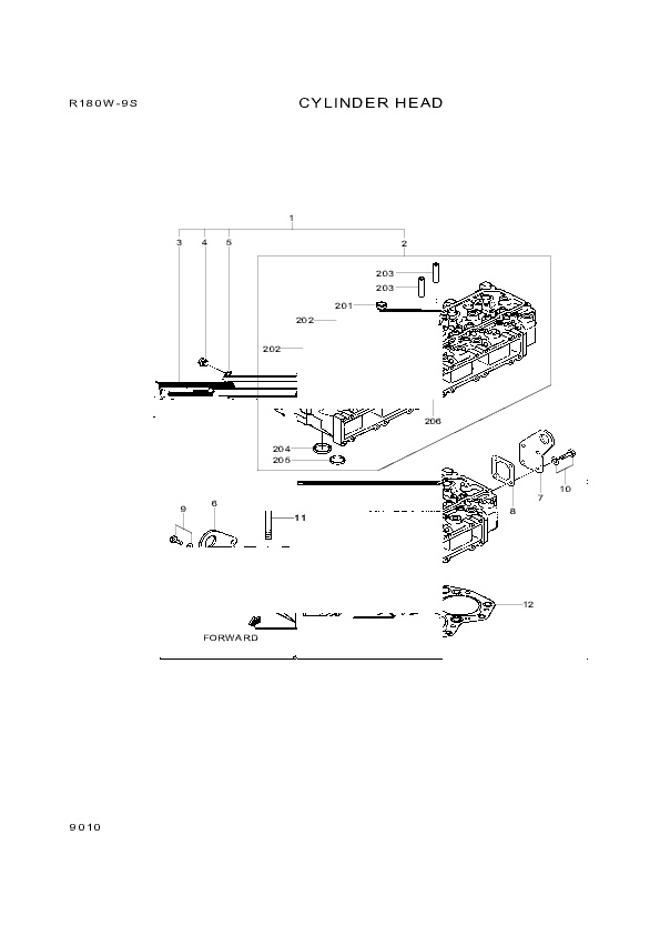drawing for Hyundai Construction Equipment 30636-25901 - GASKET (figure 5)