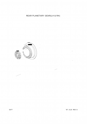 Technical drawing of Hyundai Construction Equipment 9541-01090 RING-RETAINING with dimensions and layout (figure 2)