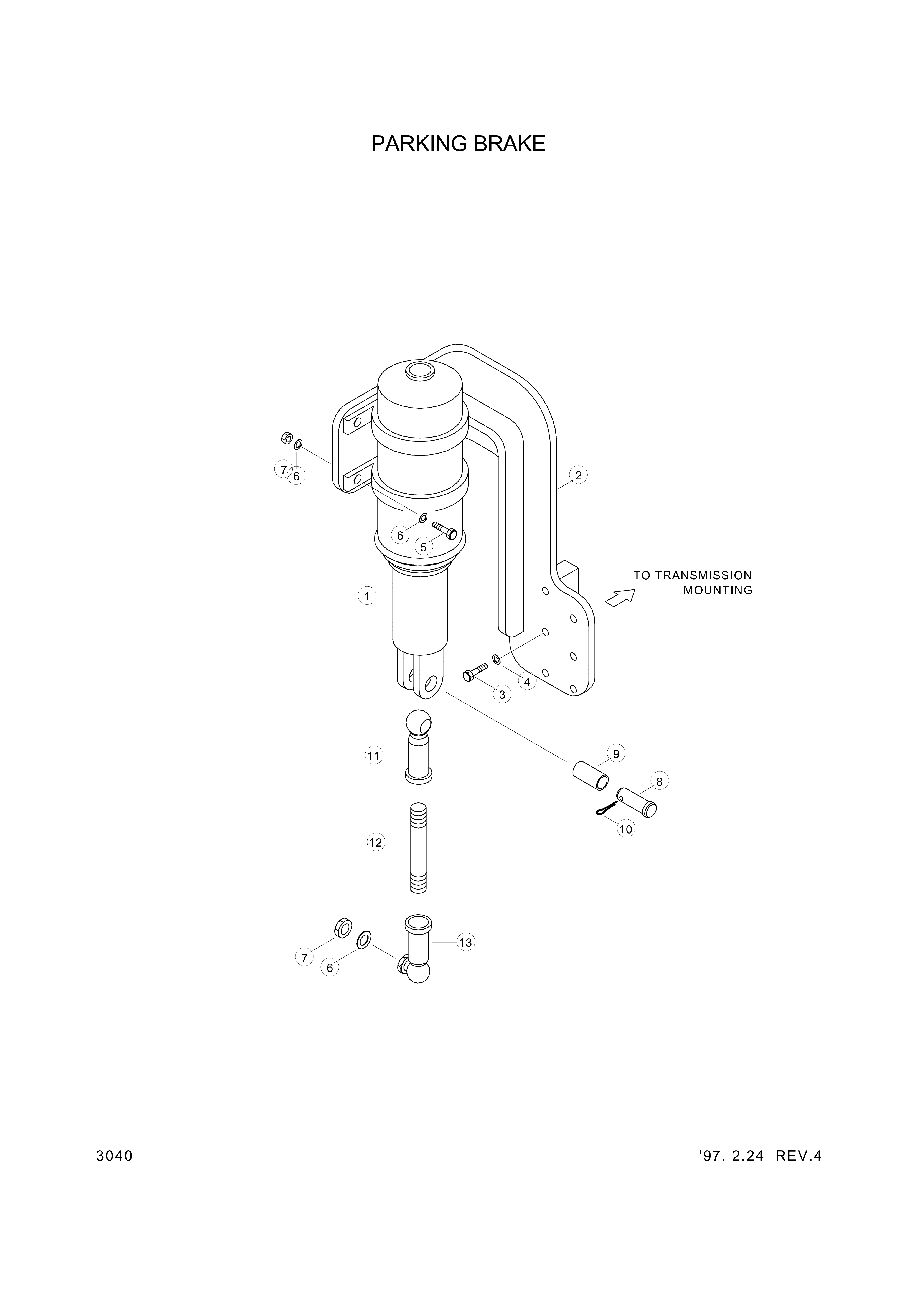 drawing for Hyundai Construction Equipment 81L1-2015 - RODEND (figure 2)