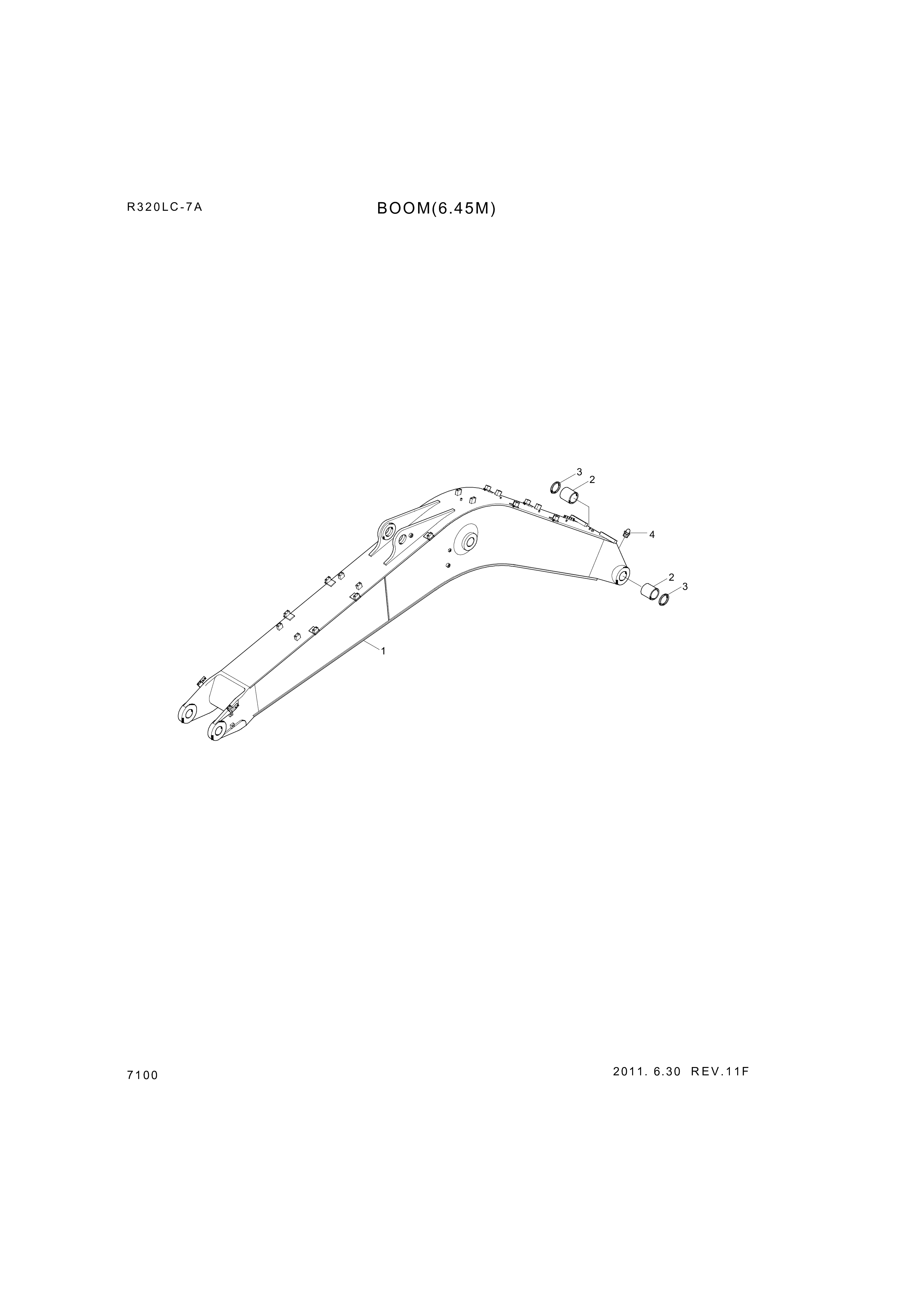 drawing for Hyundai Construction Equipment 61EN-12141 - BUSHING-BRONZE (figure 3)