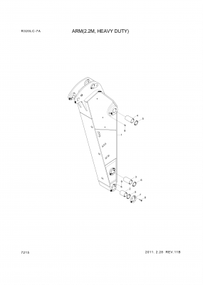 drawing for Hyundai Construction Equipment 61EN-12310 - BUSHING-BRONZE (figure 5)
