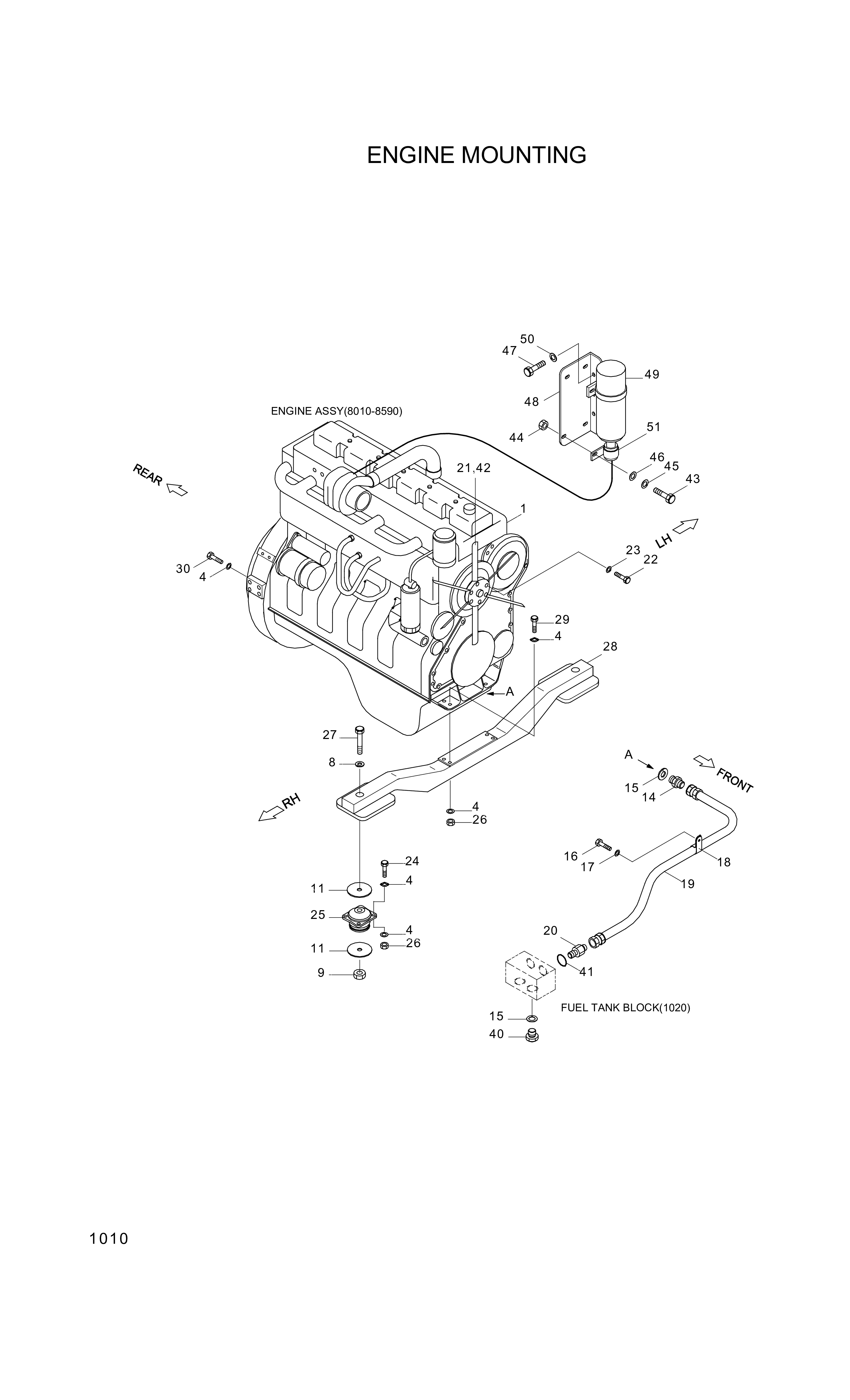 drawing for Hyundai Construction Equipment 14L1-00270 - RESILIENT (figure 3)