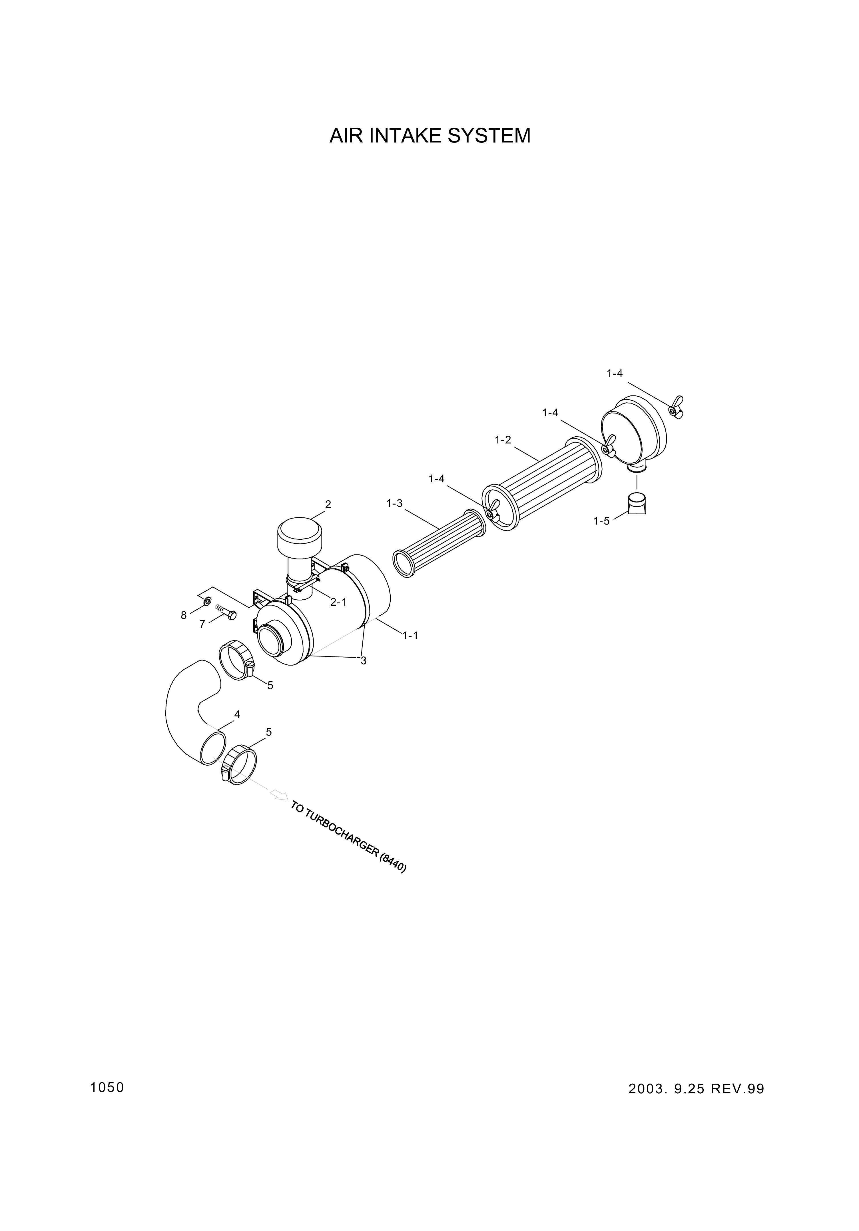 drawing for Hyundai Construction Equipment 14L3-01772 - AIRCLEANER ASSY (figure 1)