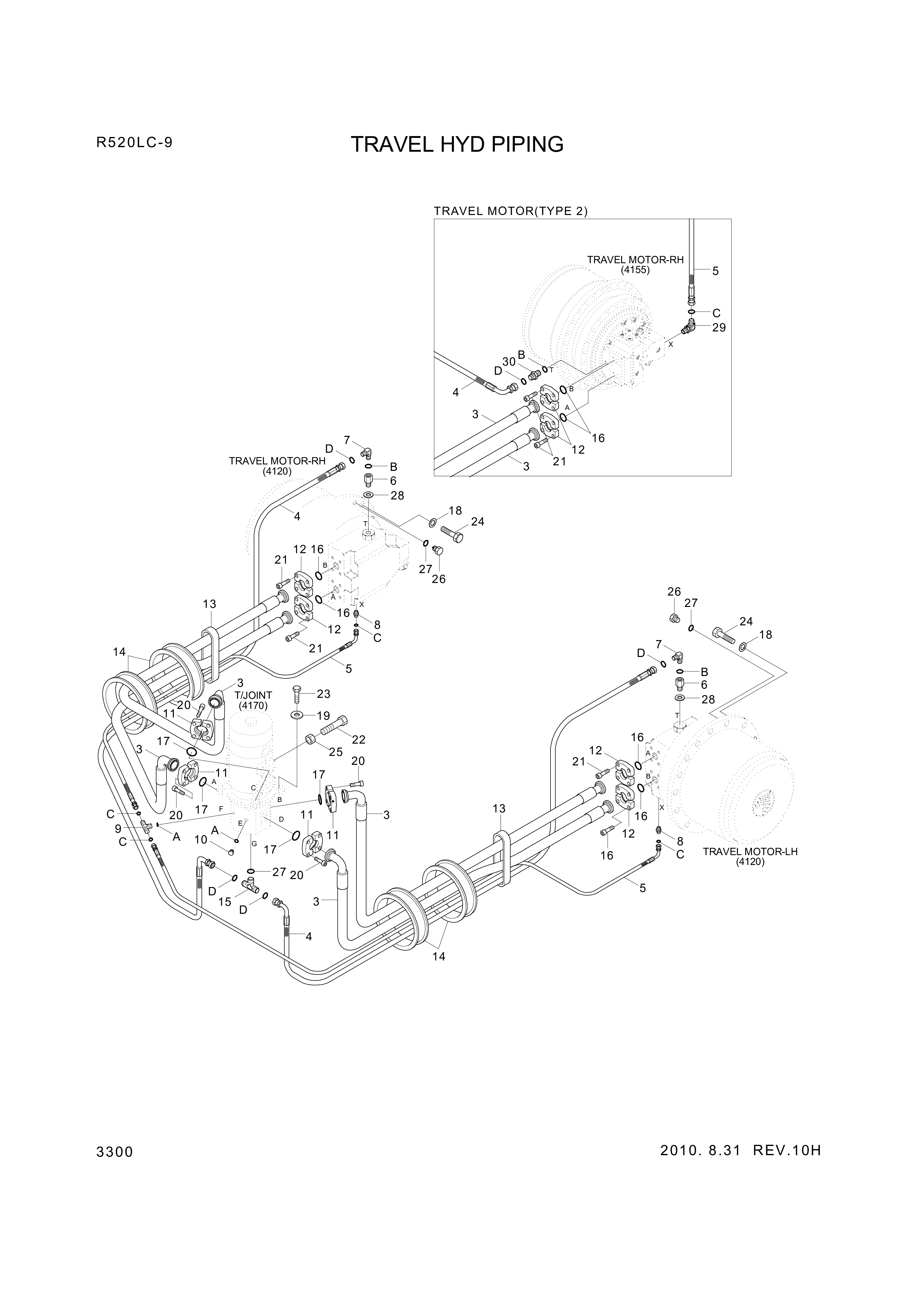 drawing for Hyundai Construction Equipment S207-201006 - NUT-HEX (figure 5)