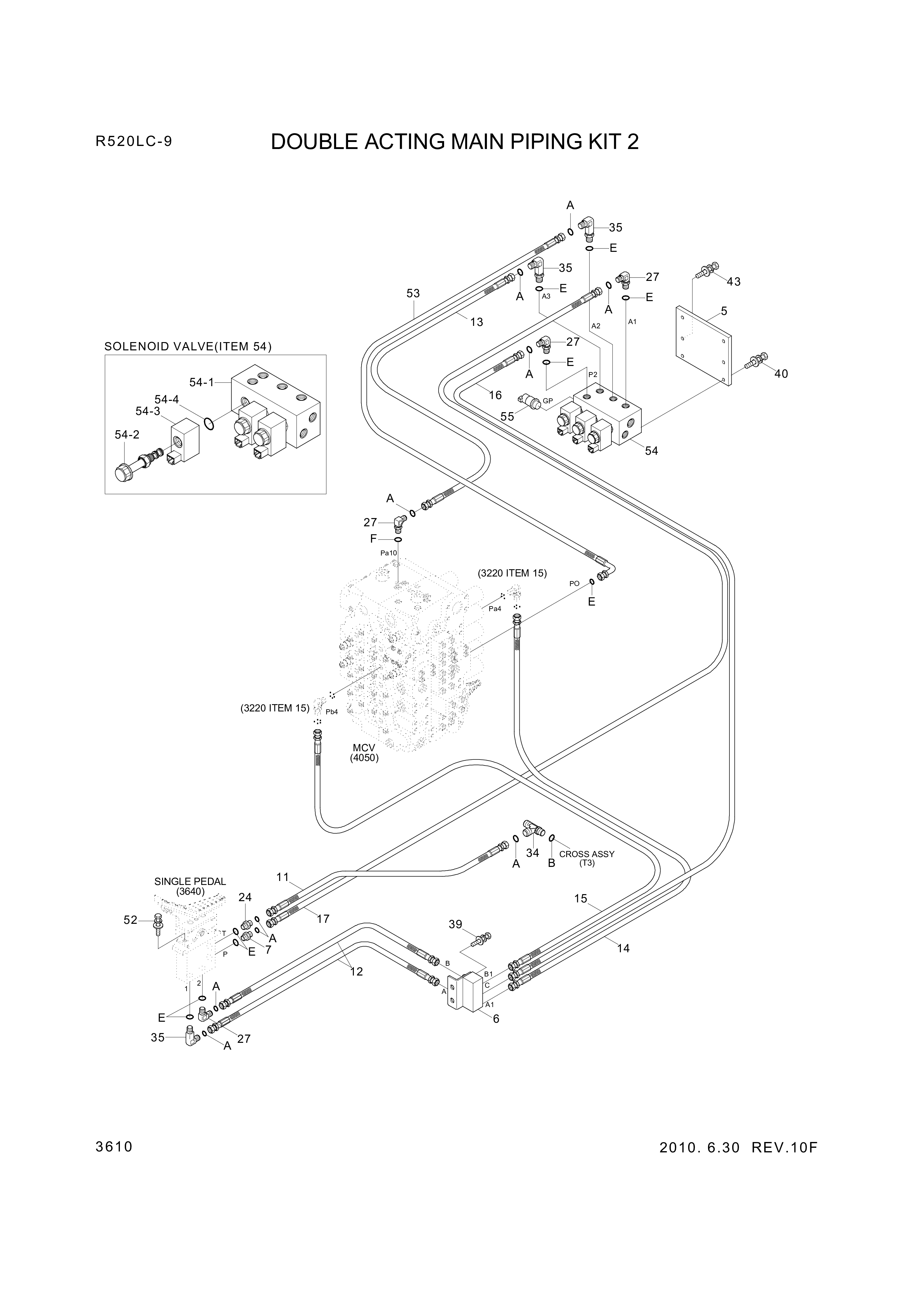 drawing for Hyundai Construction Equipment X420-042039 - HOSE ASSY-SYNF&ORFS (figure 4)