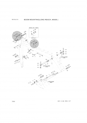 Technical drawing of Hyundai Construction Equipment S461-800902 PIN-SPLIT with dimensions and layout (figure 4)